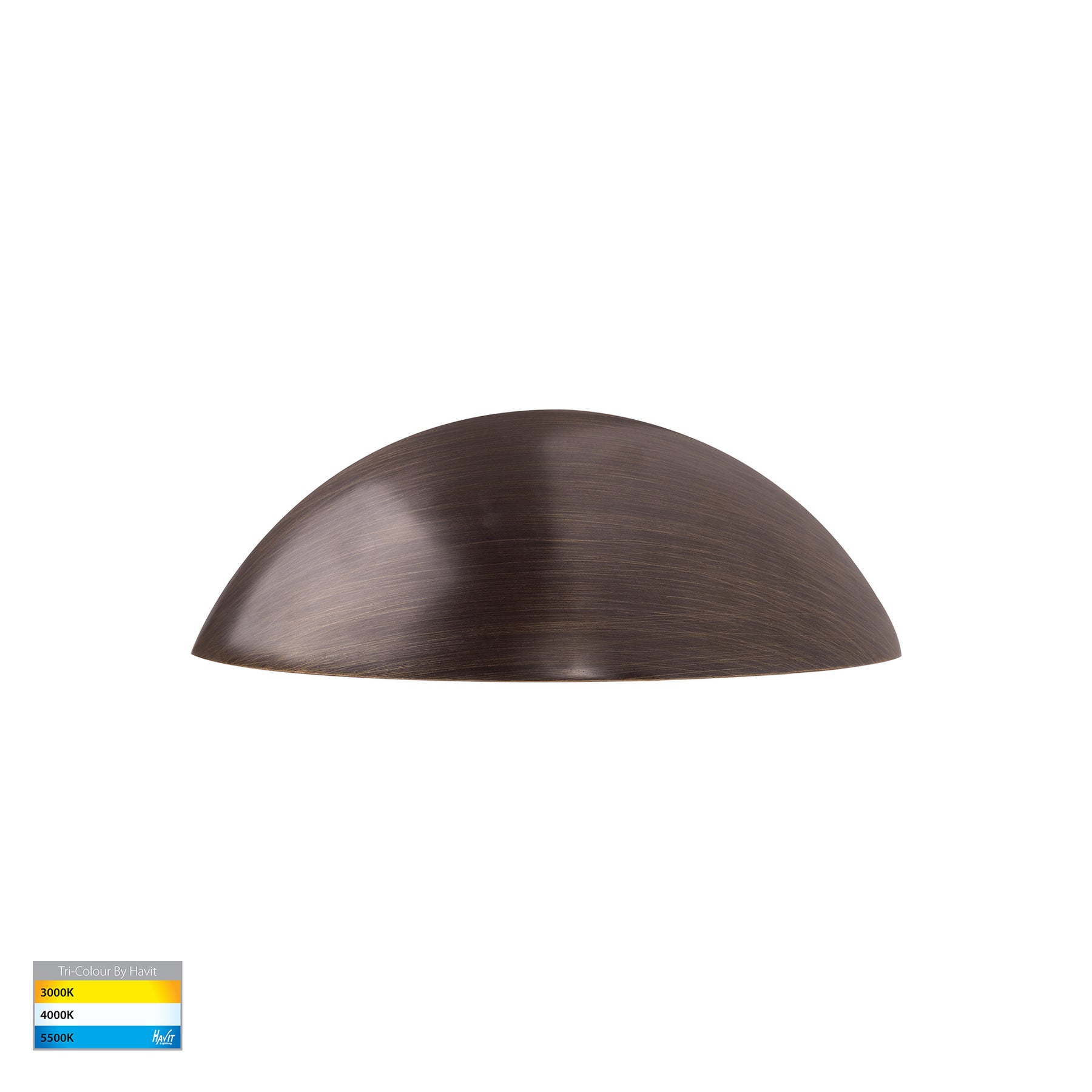 Curva LED Step Light Antique Brass 12V 5W Tri Colour - HV3252T-AB-12V
