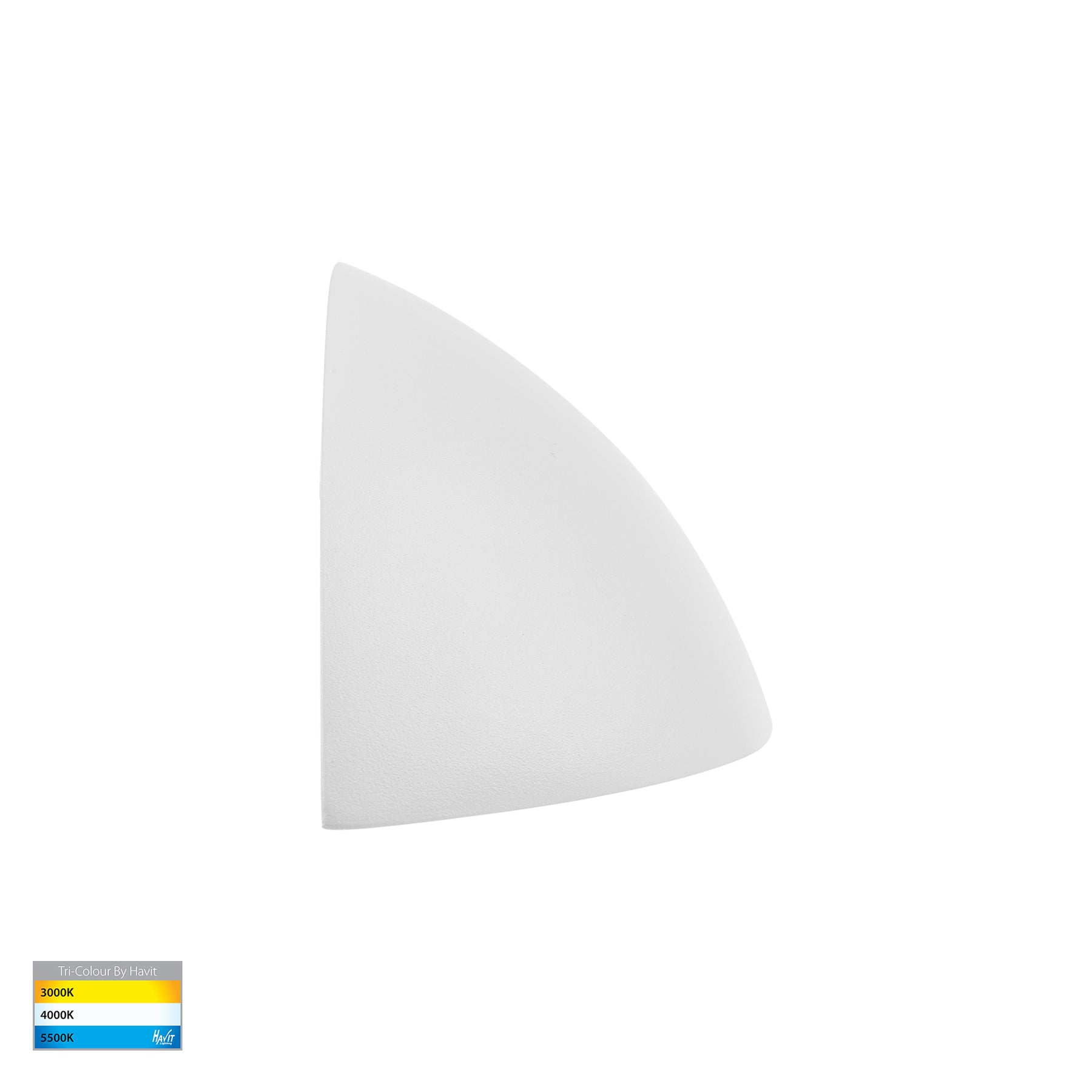 Curva LED Step Light Solid Brass White 12V 5W Tri Colour - HV3252T-WHT-12V