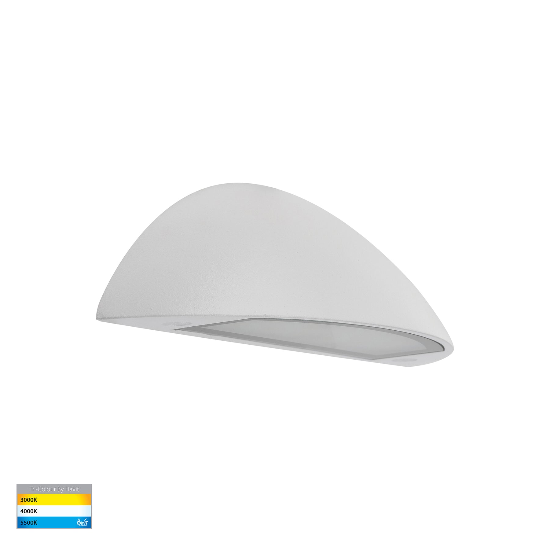 Curva LED Step Light Solid Brass White 12V 5W Tri Colour - HV3252T-WHT-12V