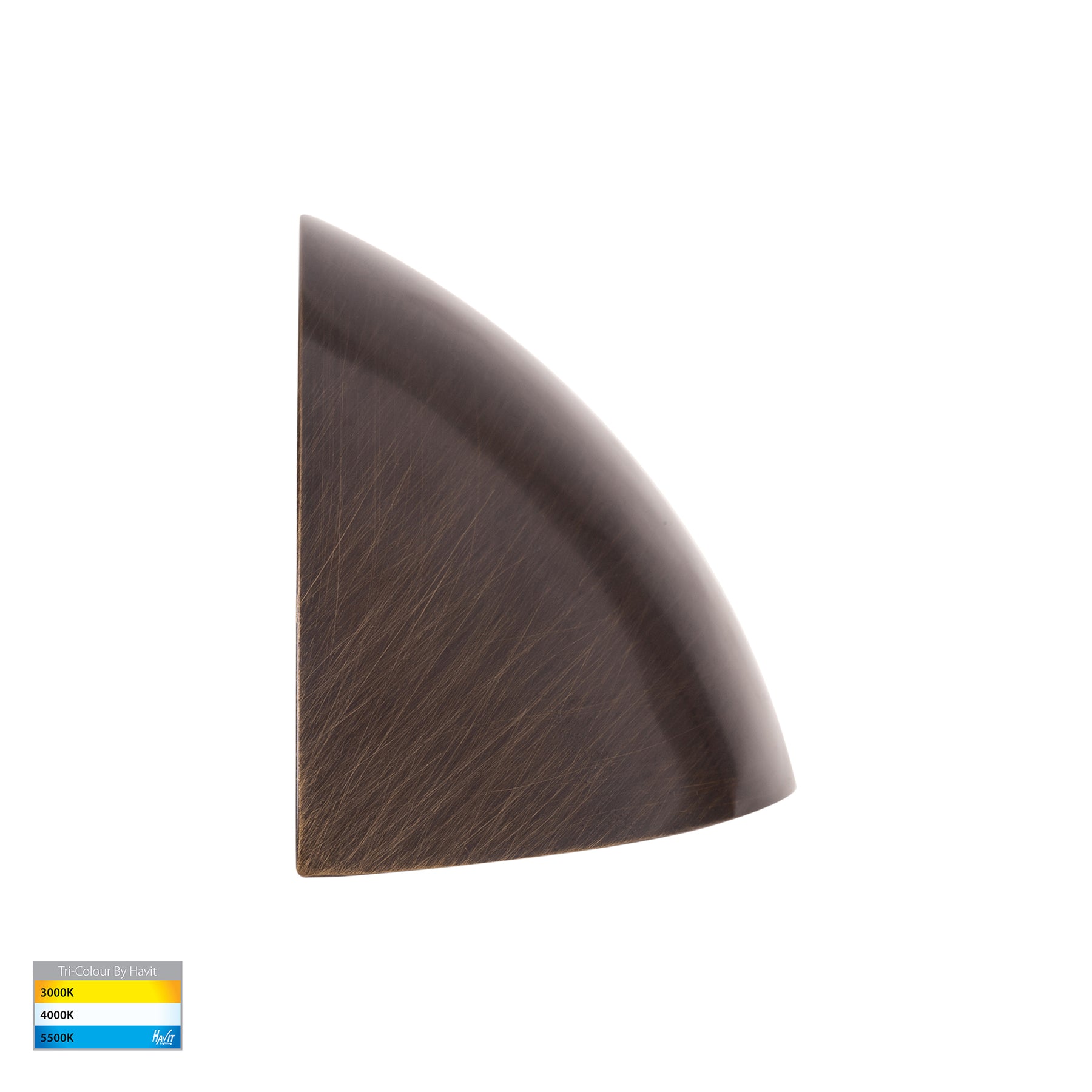 Curva LED Step Light Antique Brass 12V 7.5W Tri Colour - HV3253T-AB-12V