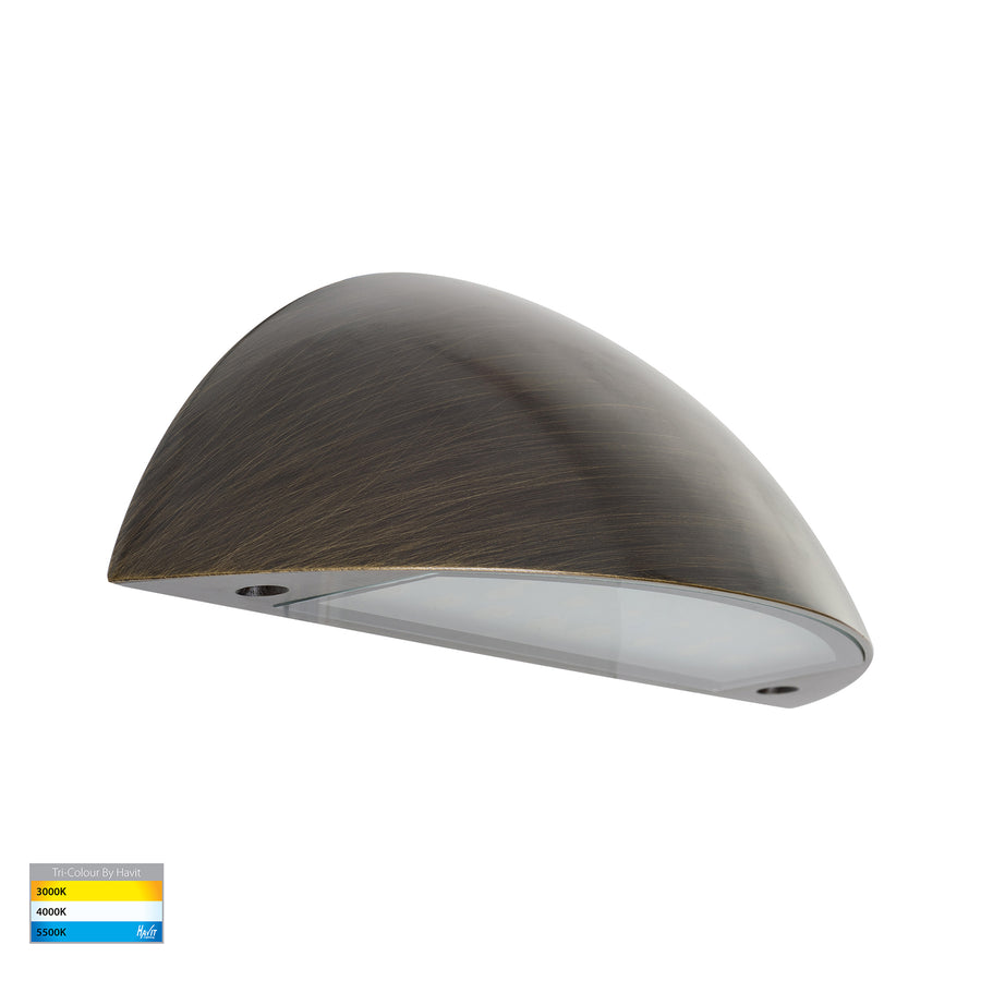 Curva LED Step Light Antique Brass 12V 7.5W Tri Colour - HV3253T-AB-12V