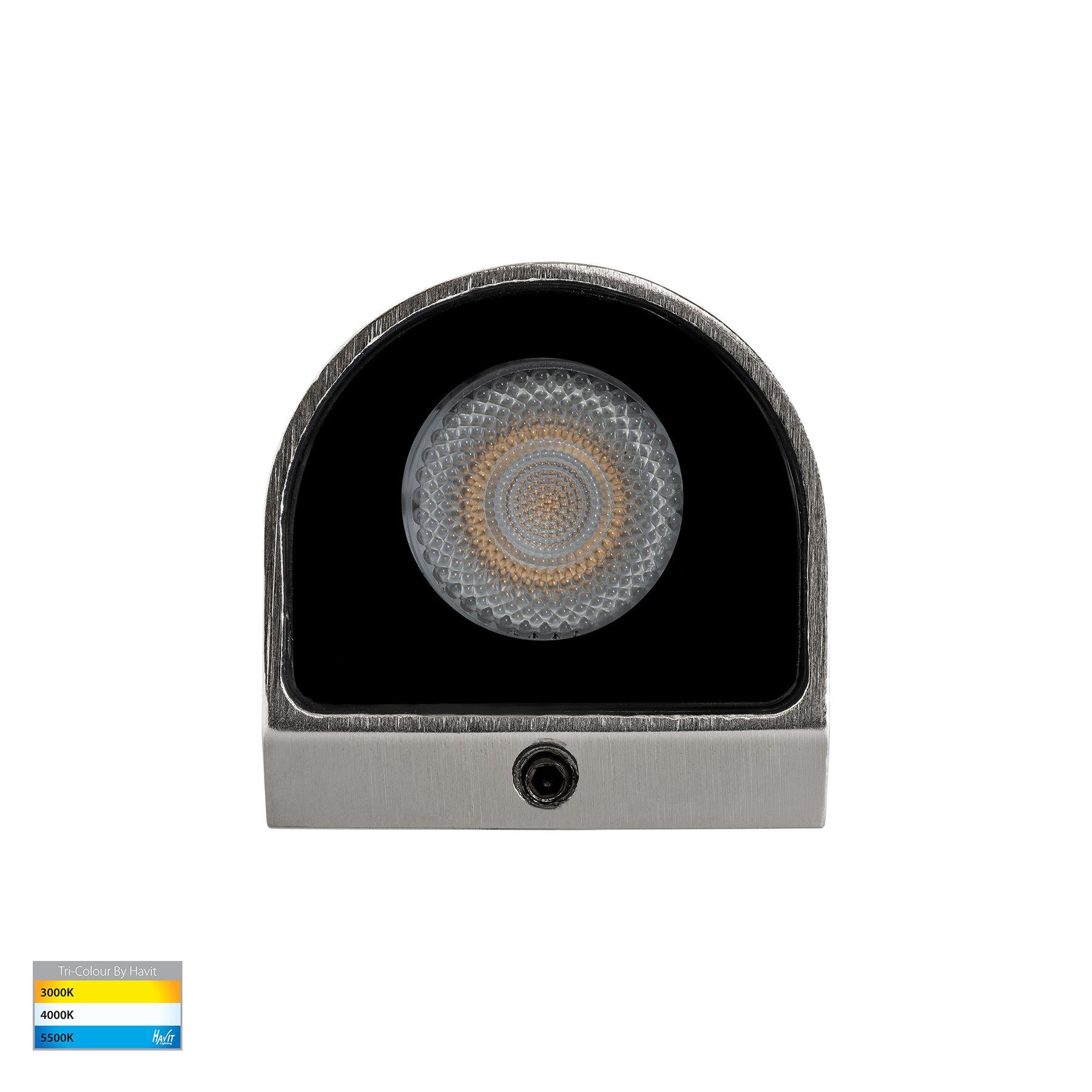 Patra LED Surface Mounted Wall Light 12V 1.5W Tri Colour Stainless Steel - HV3284T-SS316-12V