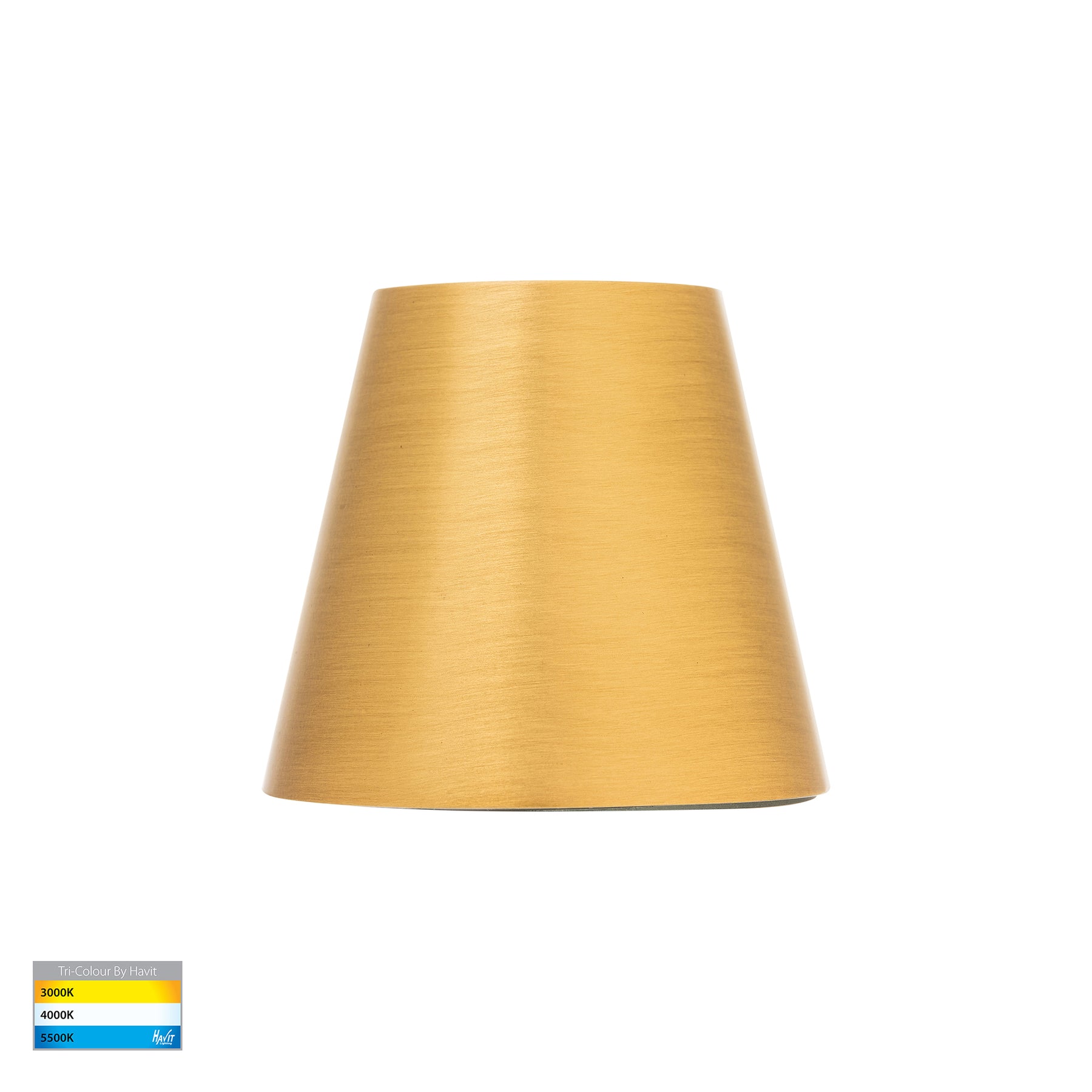 Kaval LED Surface Mounted Wall Light 12V 1.5W Tri Colour Brass - HV3285T-BR-12V