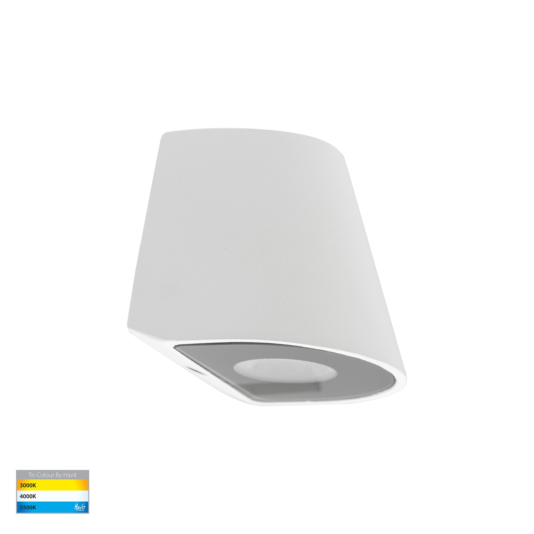 Kaval LED Surface Mounted Wall Light 12V 1.5W Tri Colour White - HV3285T-WHT-12V