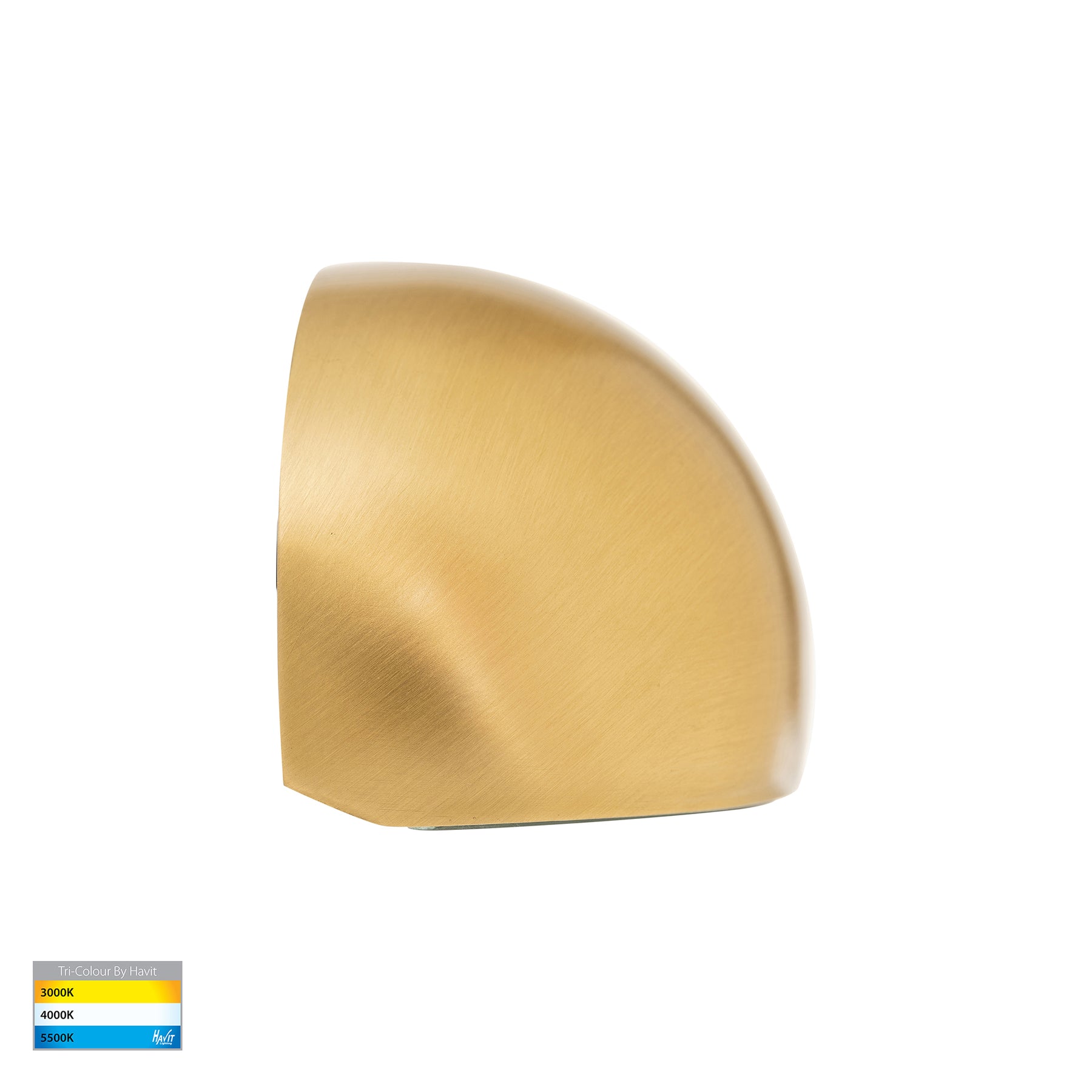 Serres LED Surface Mounted Wall Light 12V 1.5W Tri Colour Brass - HV3286T-BR-12V