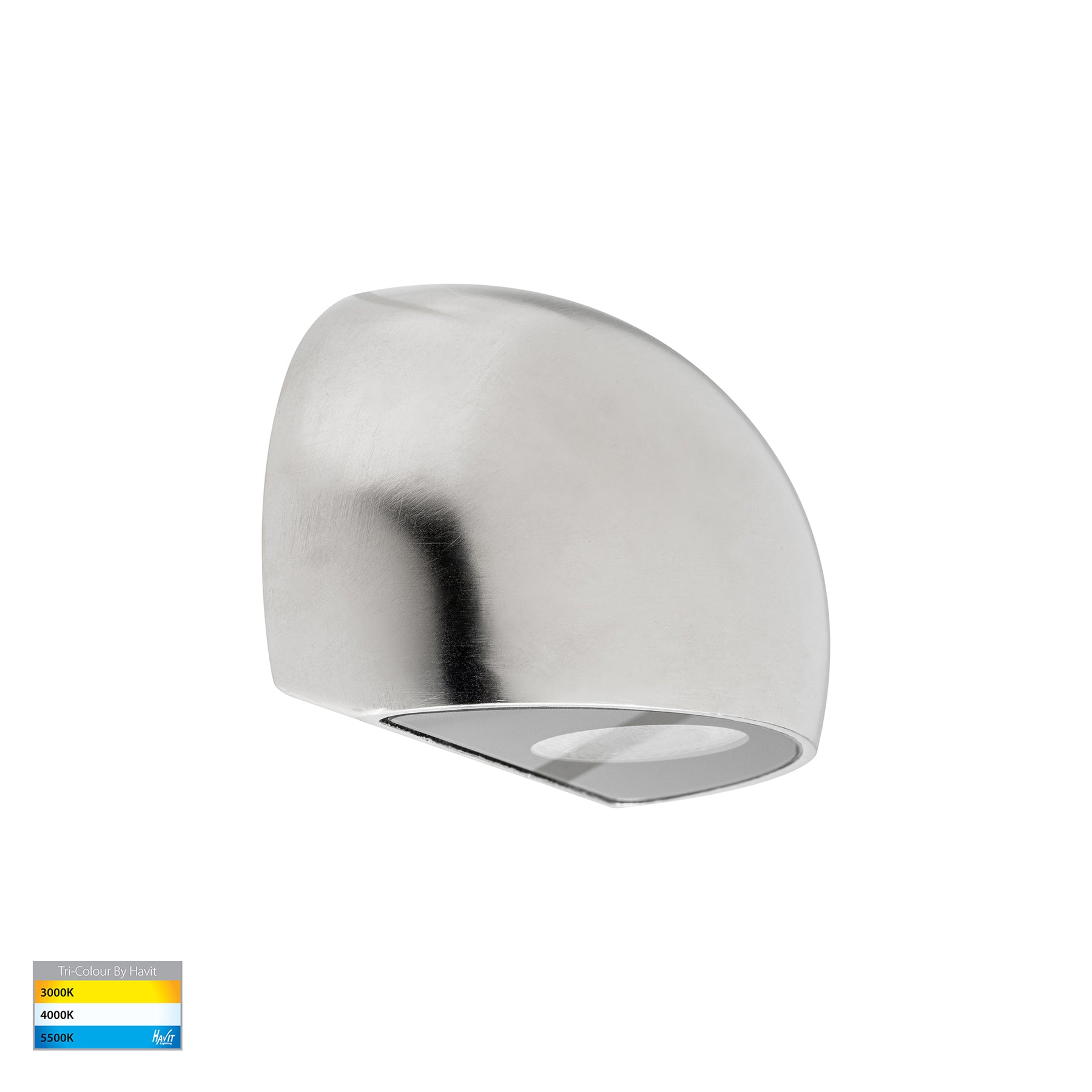 Serres LED Surface Mounted Wall Light 12V 1.5W Tri Colour Stainless Steel - HV3286T-SS316-12V