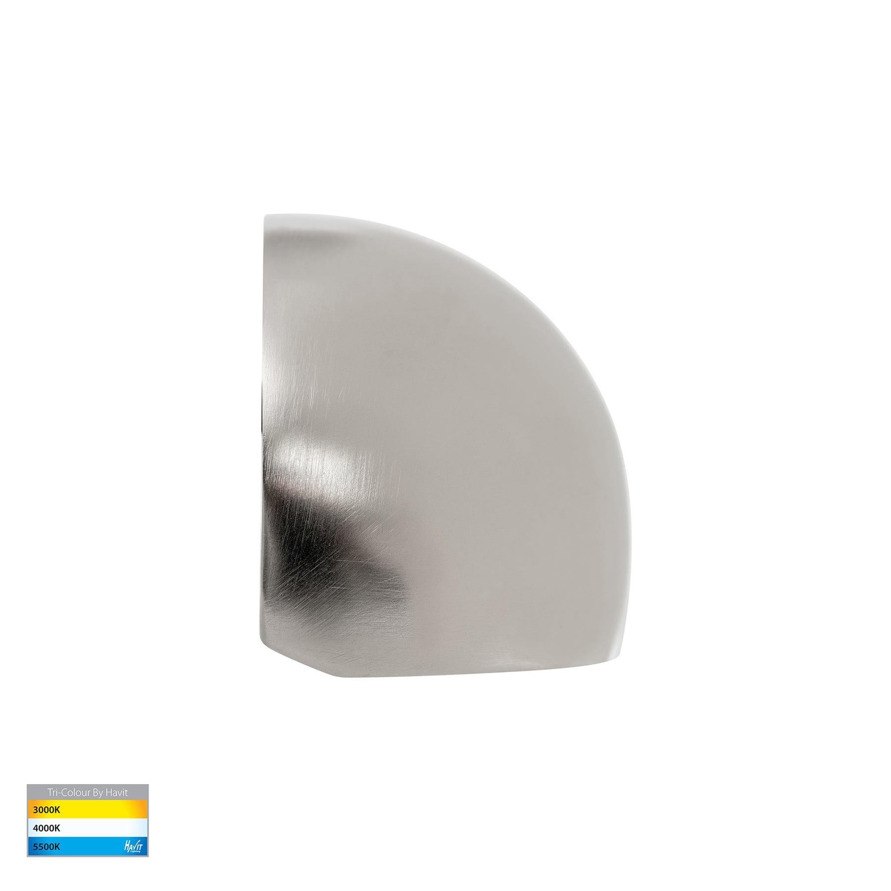 Serres LED Surface Mounted Wall Light 12V 1.5W Tri Colour Stainless Steel - HV3286T-SS316-12V