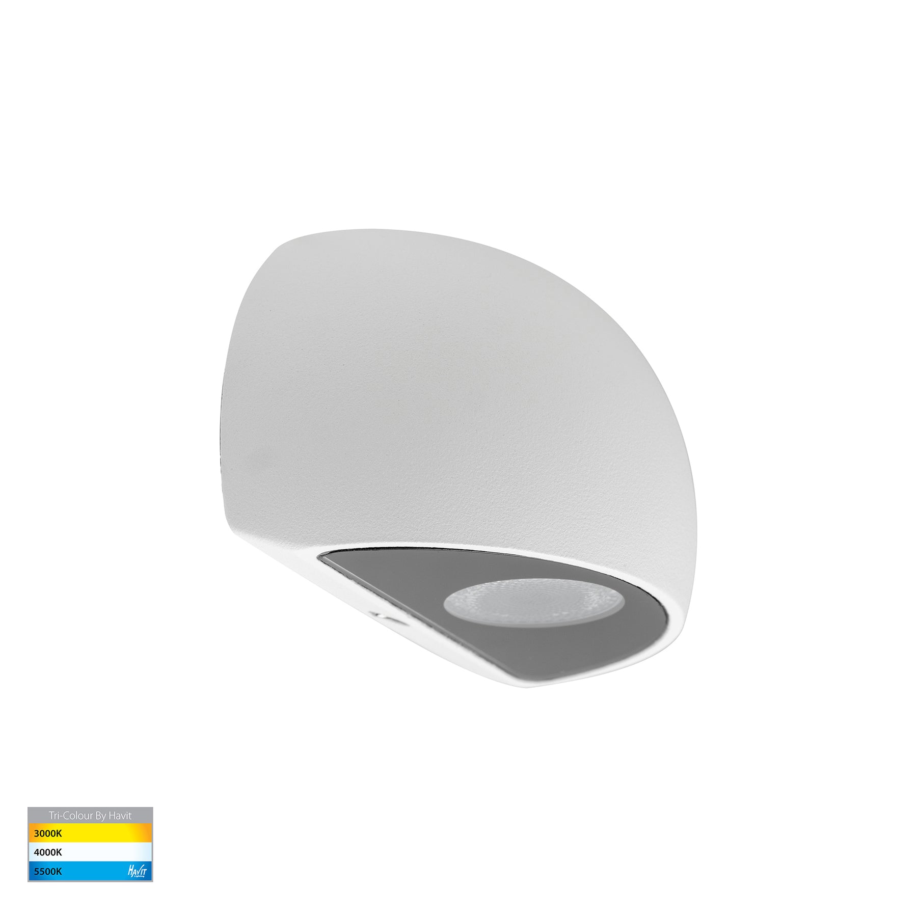 Serres LED Surface Mounted Wall Light 12V 1.5W Tri Colour White - HV3286T-WHT-12V