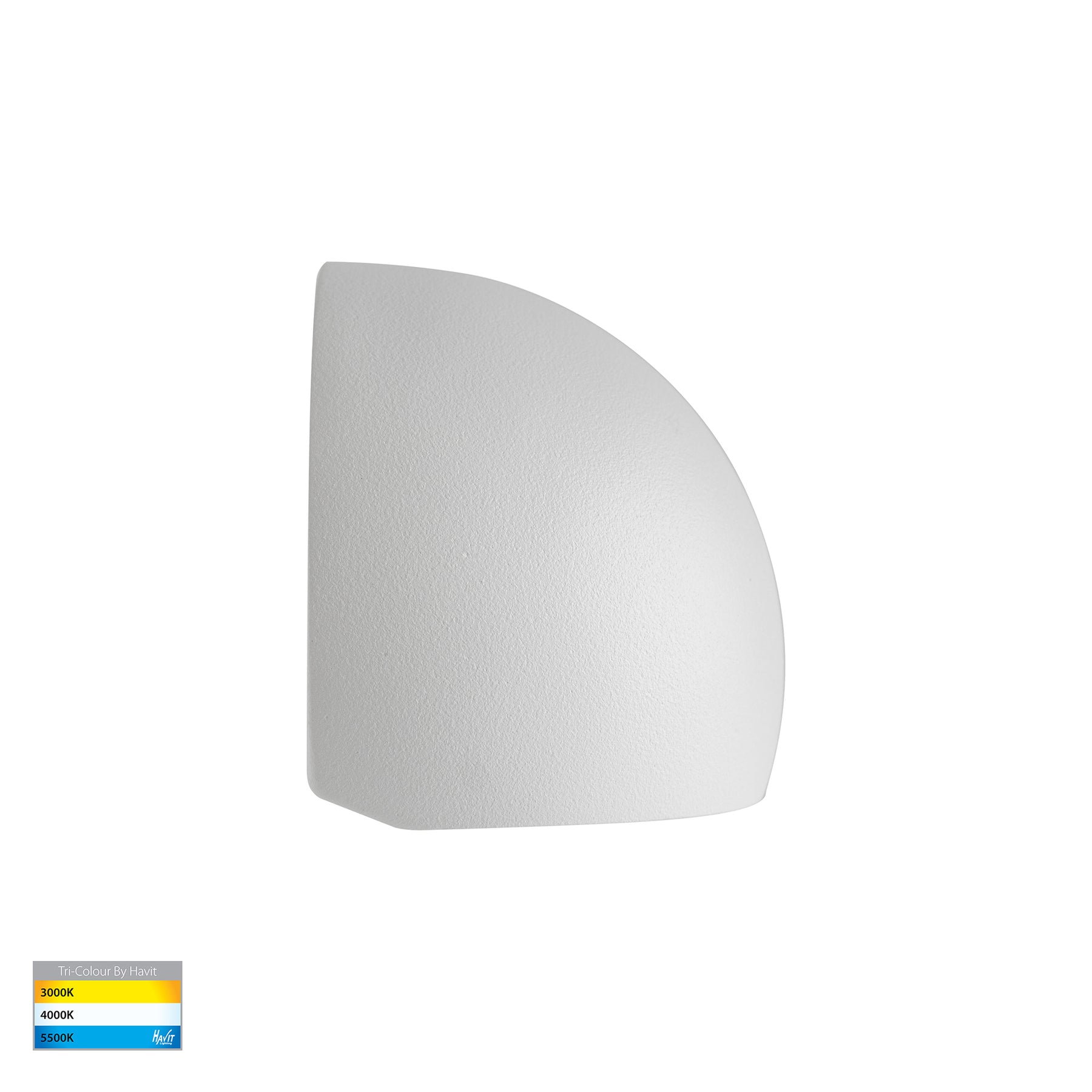 Serres LED Surface Mounted Wall Light 12V 1.5W Tri Colour White - HV3286T-WHT-12V