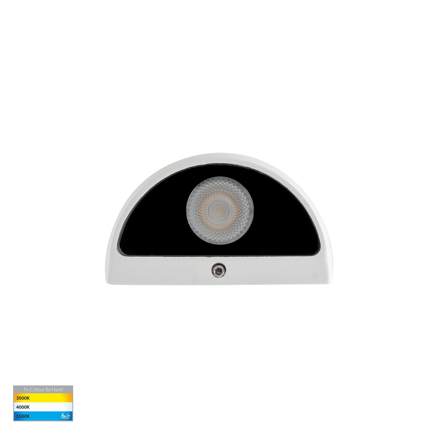 Serres LED Surface Mounted Wall Light 12V 1.5W Tri Colour White - HV3286T-WHT-12V