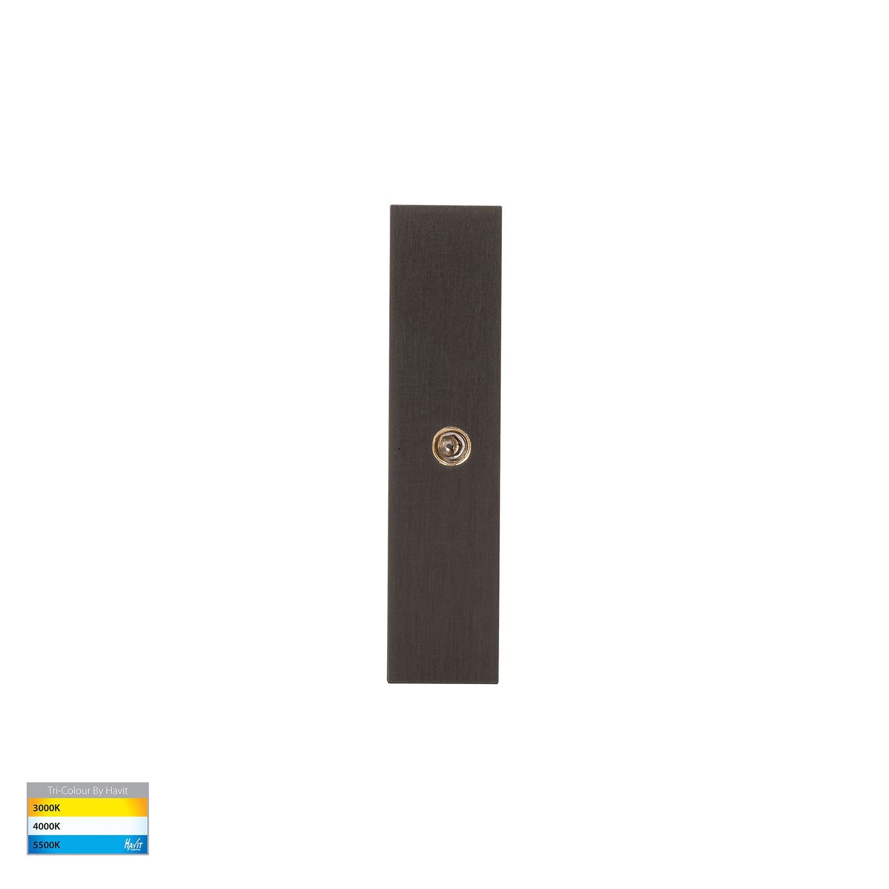 Stylez LED Step Light Solid Brass Graphite 12V 3W Tri Colour - HV3288T-GPH-12V