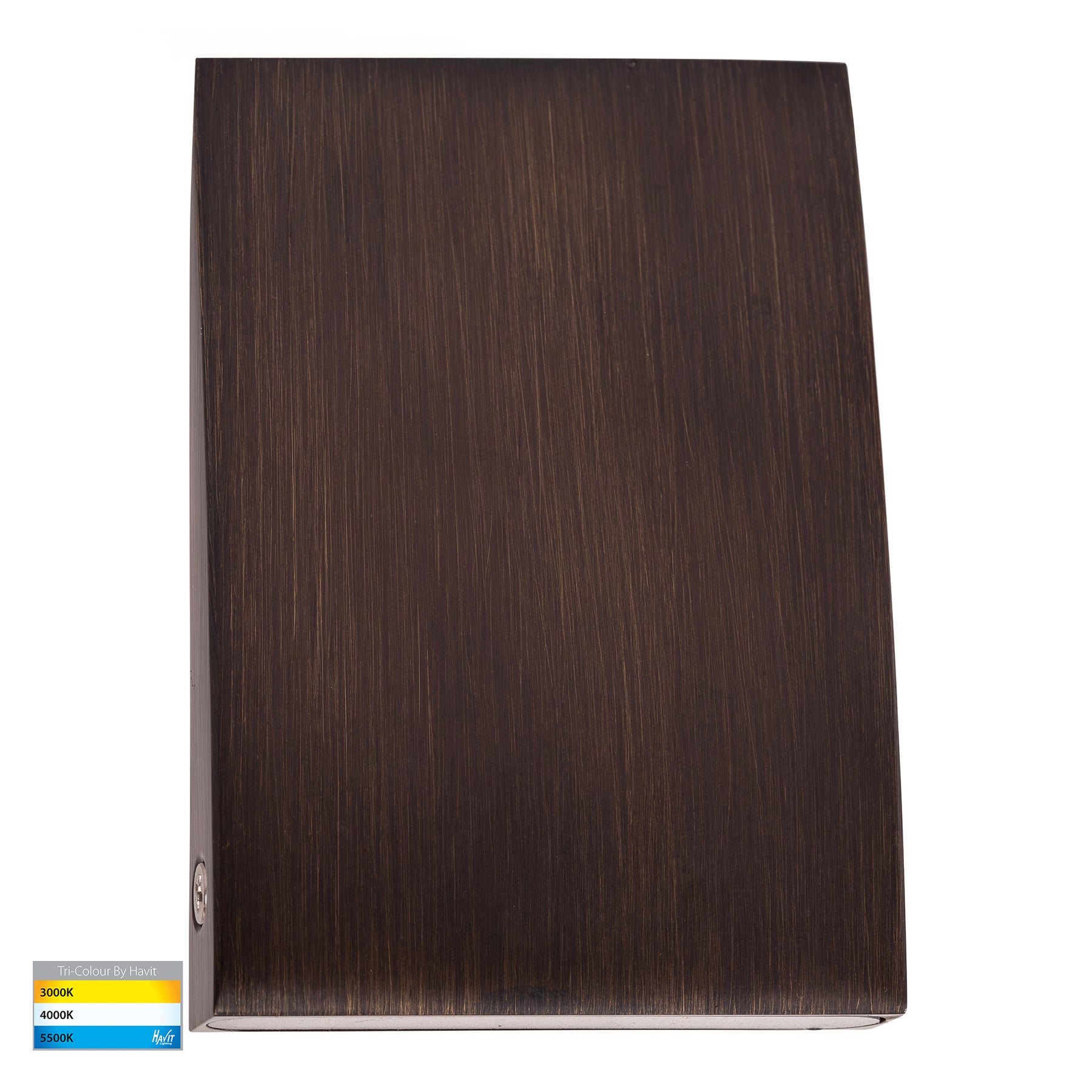 Pelase 120mm LED Step Light 12V 3W Tri Colour Antique Brass - HV3292T-AB-12V