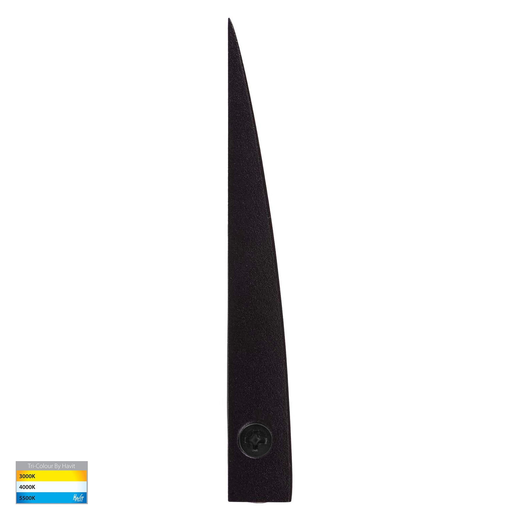 Pelase 120mm LED Step Light 12V 3W Tri Colour Black - HV3292T-BLK-12V