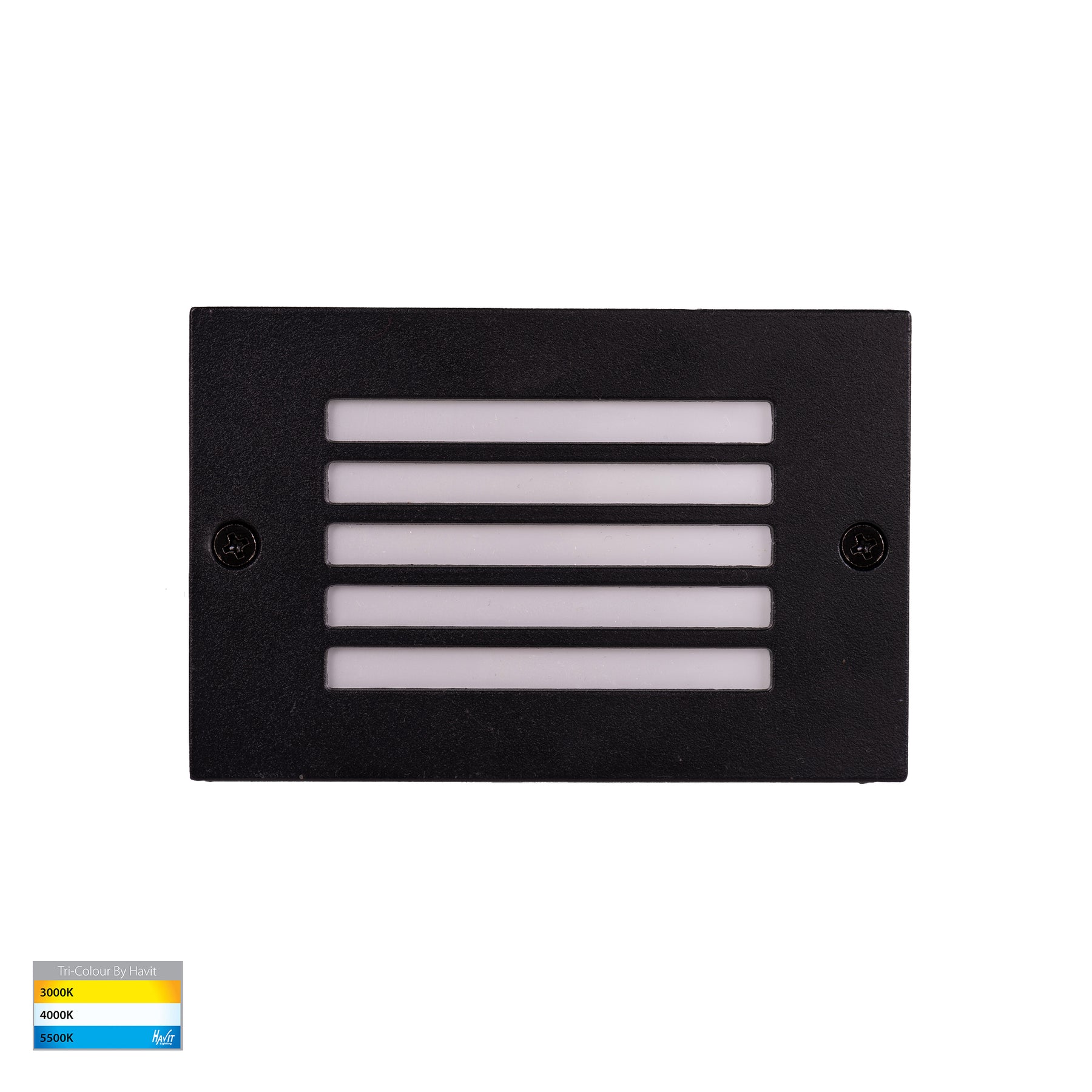 Ardam LED Step Light Solid Brass Black 12V 3W Tri Colour - HV3295T-BLK-12V