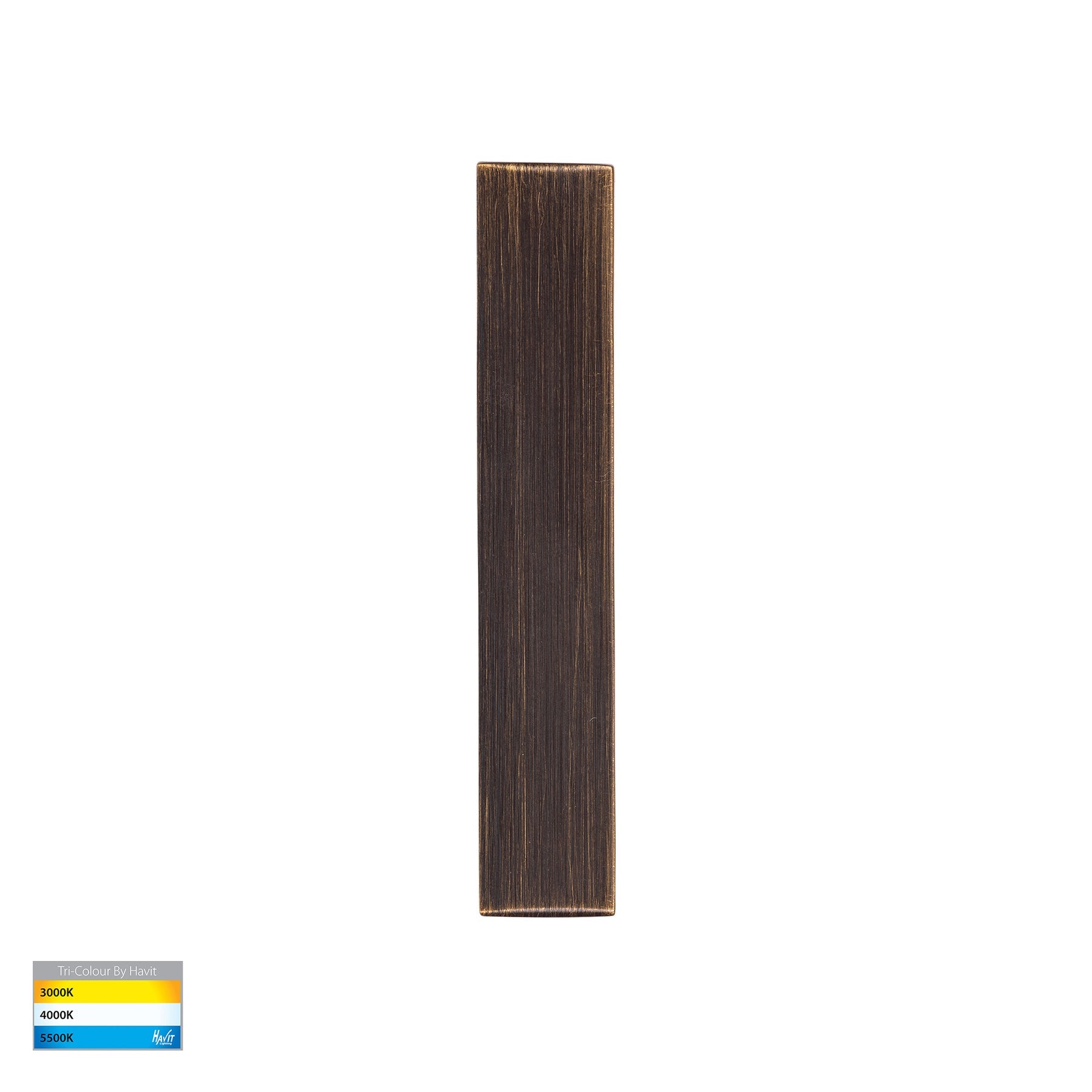 Ardam 228mm LED Step Light 12V 6W Tri Colour Antique Brass - HV3296T-AB-12V