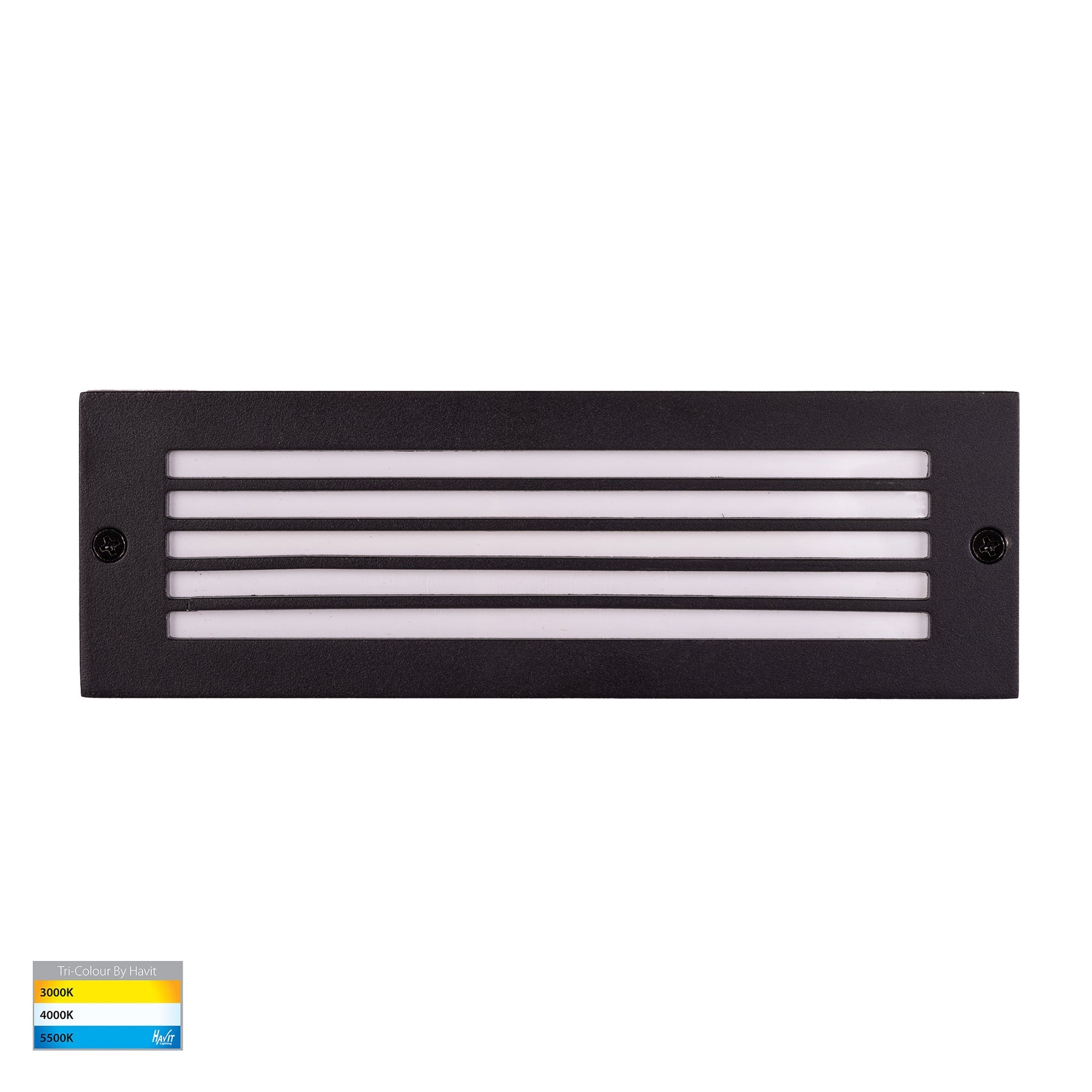 Ardam LED Step Light Solid Brass Black 12V 6W Tri Colour - HV3296T-BLK-12V