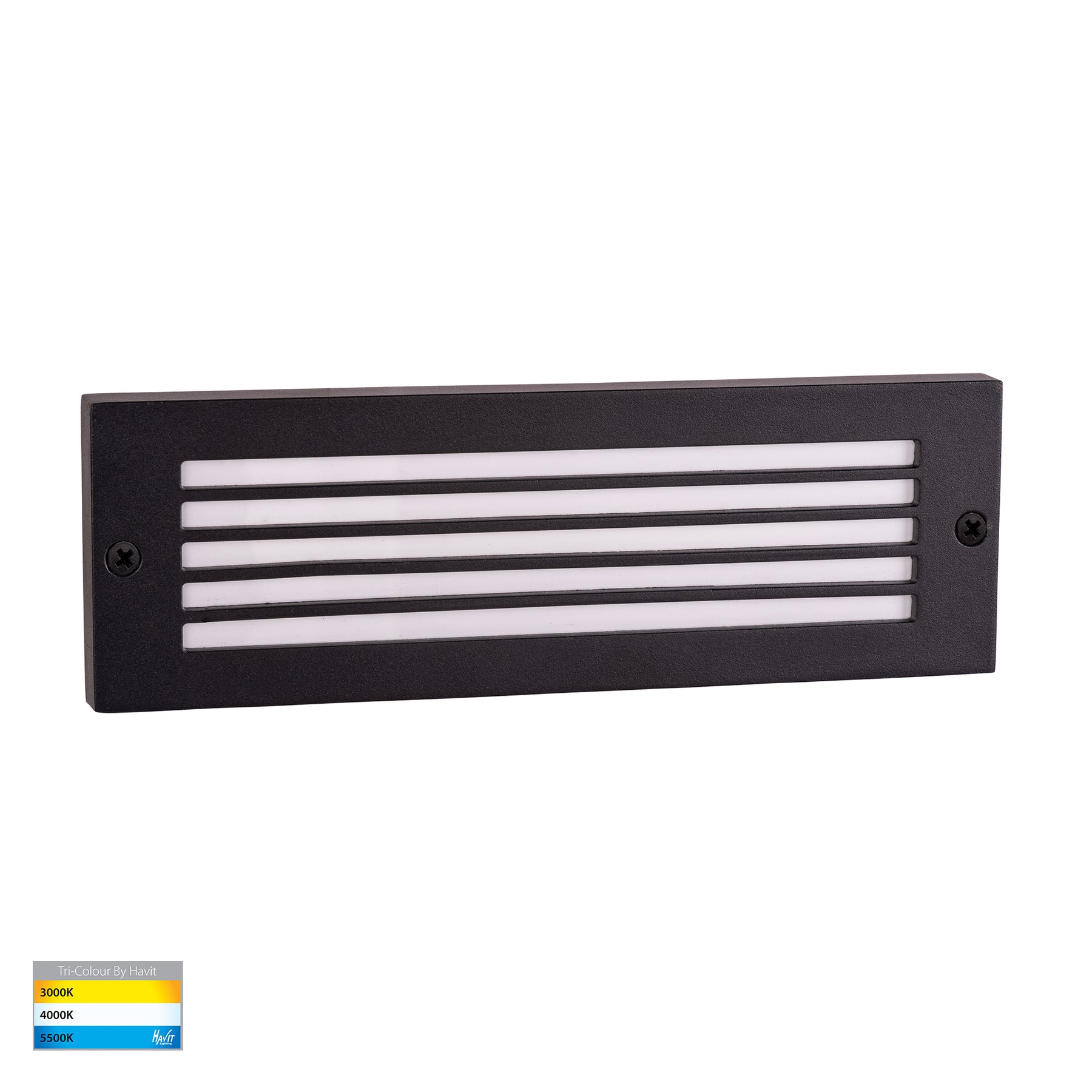 Ardam LED Step Light Solid Brass Black 12V 6W Tri Colour - HV3296T-BLK-12V