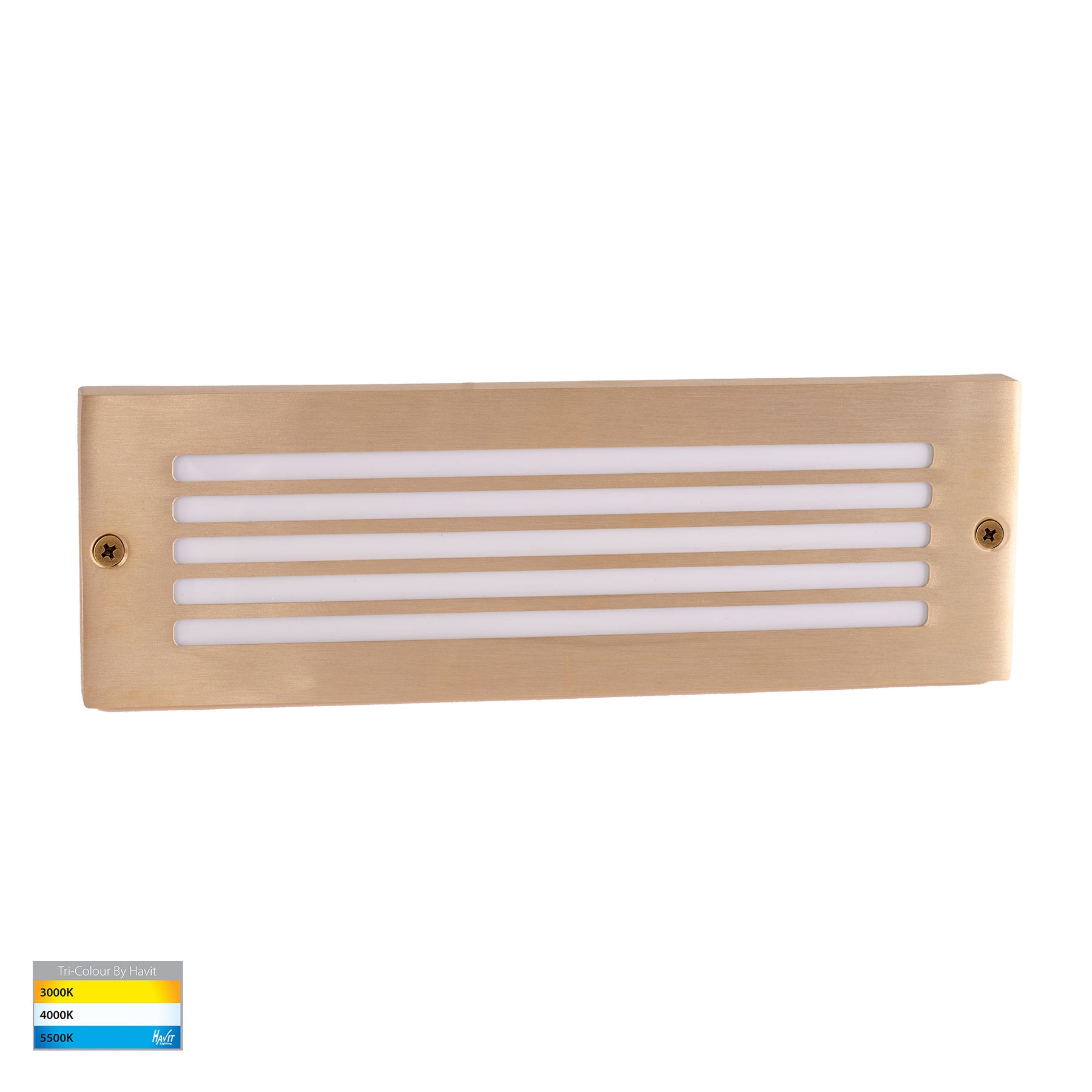 Ardam LED Step Light Solid Brass 12V 6W Tri Colour - HV3296T-BR-12V