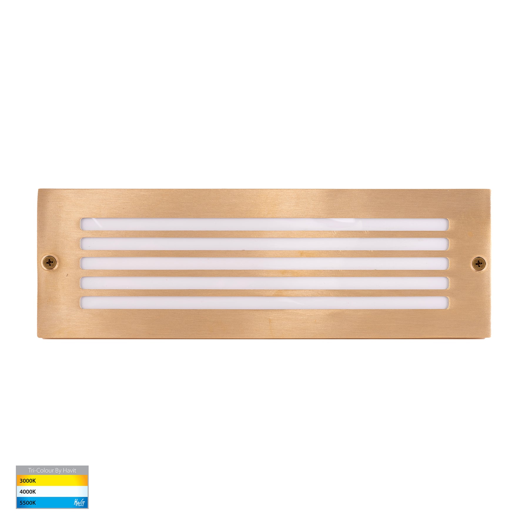 Ardam LED Step Light Solid Brass 12V 6W Tri Colour - HV3296T-BR-12V