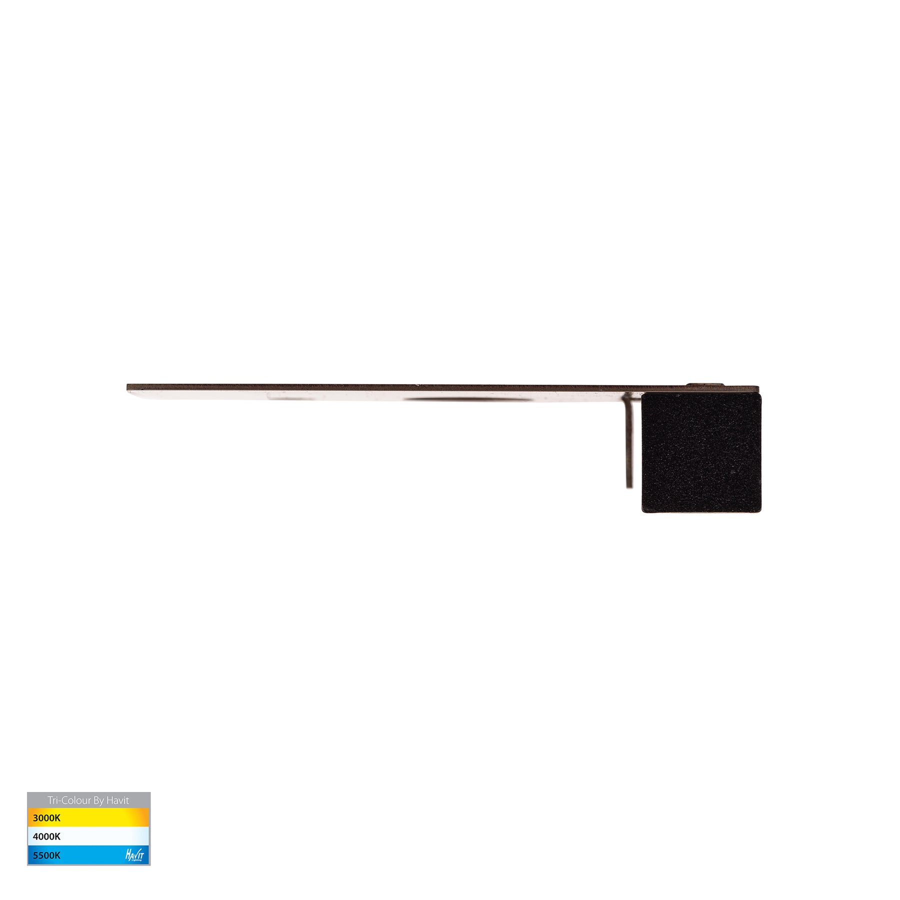 Preston LED Step Light Aluminium Black 12V 5W Tri Colour - HV3298T-BLK-12V