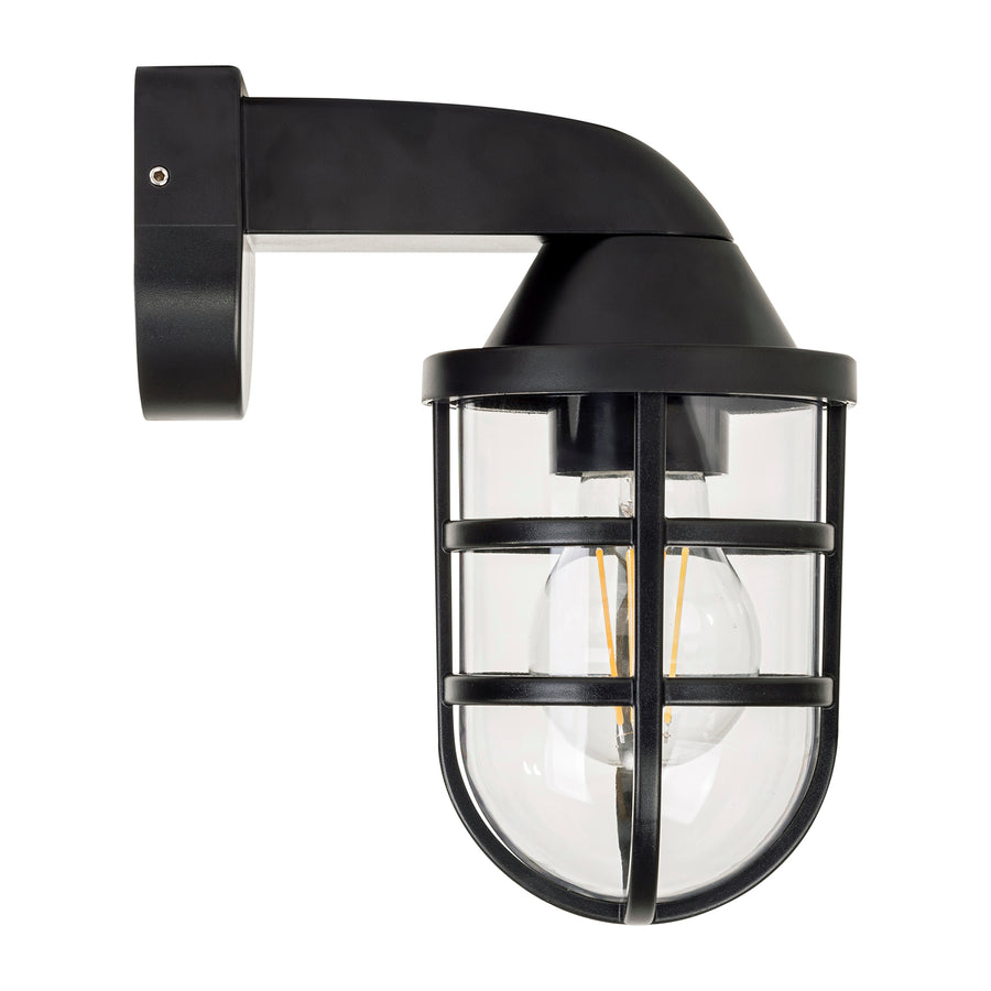 Marina Wall Light Polycarbonate Black 8W 2700K - HV3511W-BLK