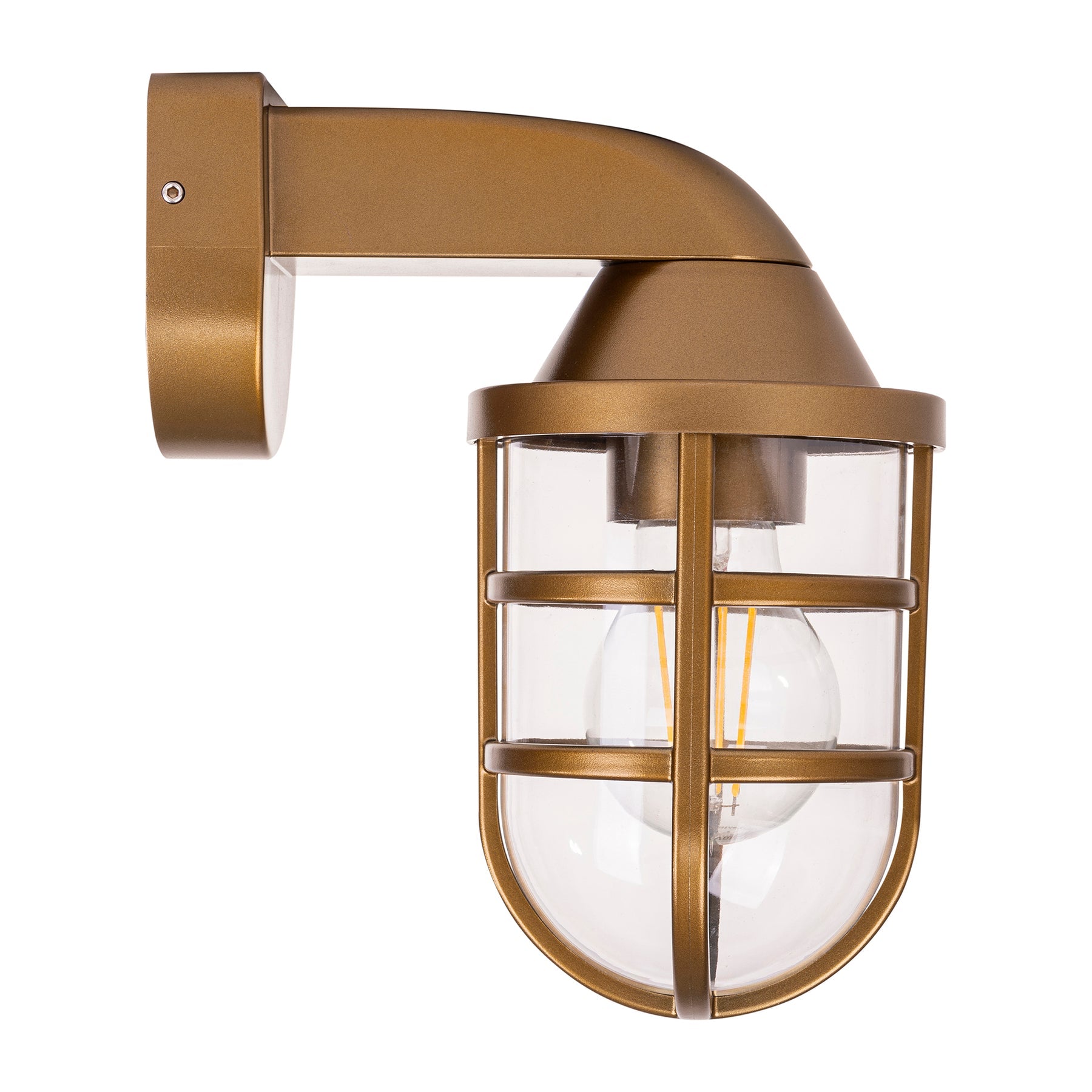 Marina Wall Light Polycarbonate Brass 8W 2700K - HV3511W-PB