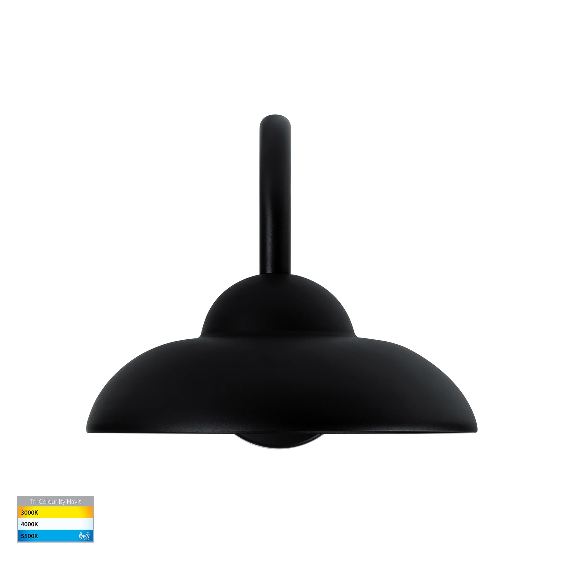 Arkua LED Wall Light 10W Tri Colour Black - HV3518T-BLK