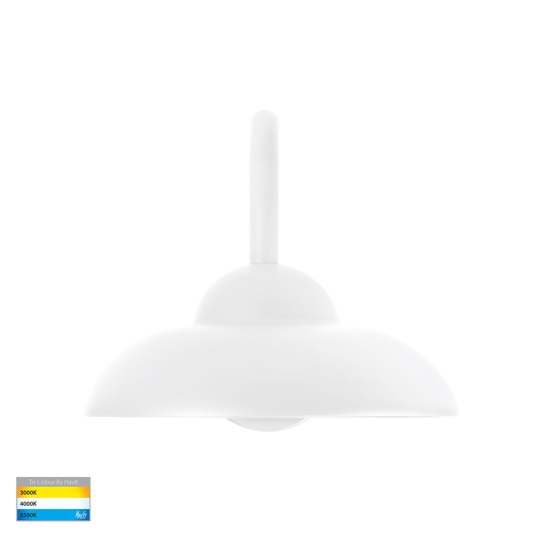 Arkua LED Wall Light 10W Tri Colour White - HV3518T-WHT