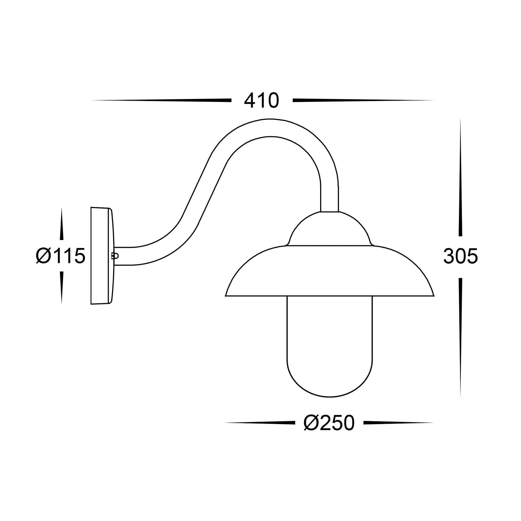 Loka LED Wall Light 8W 2700K White - HV3519W-WHT