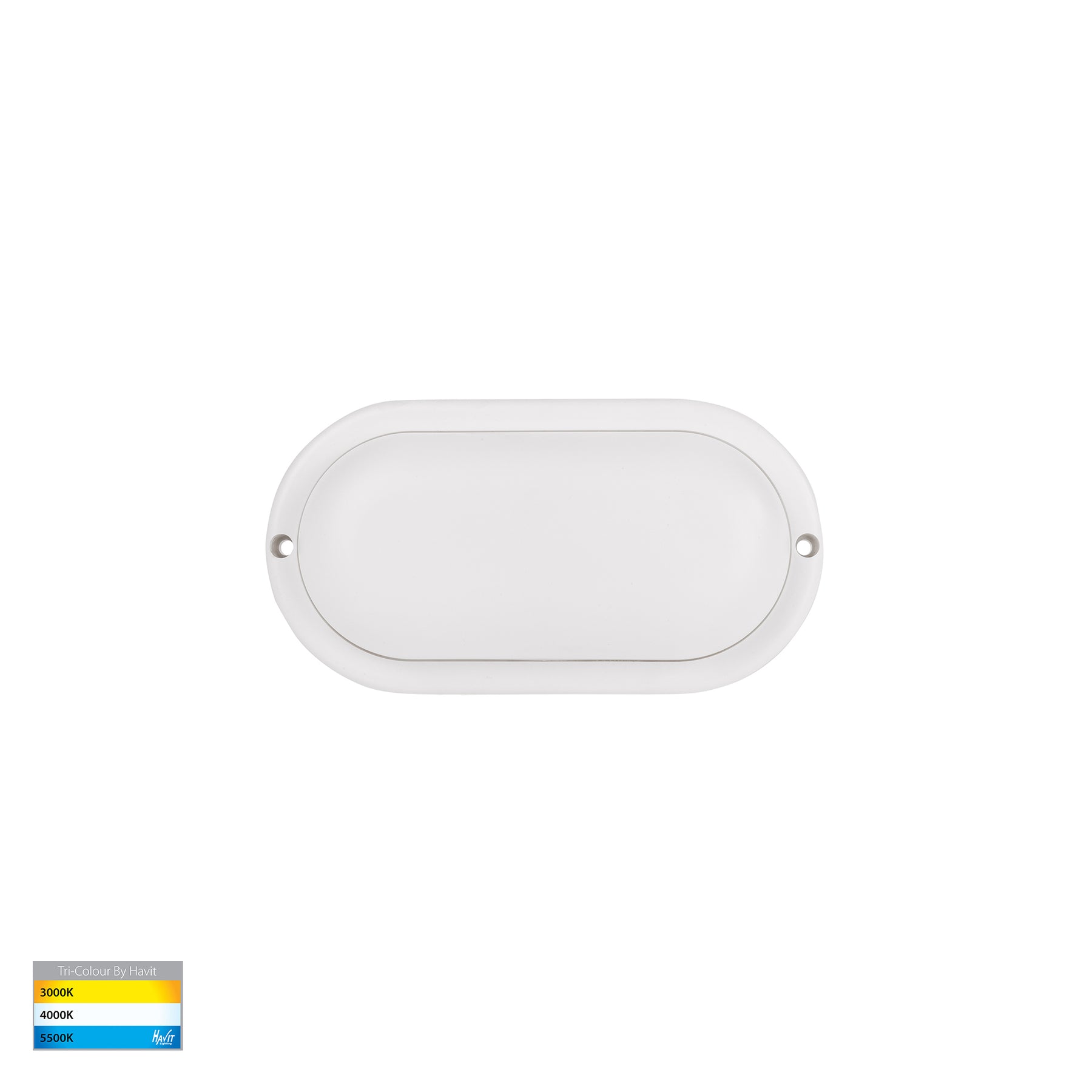 Muovi LED Wall Light 5W Tri Colour White - HV3526T-WHT