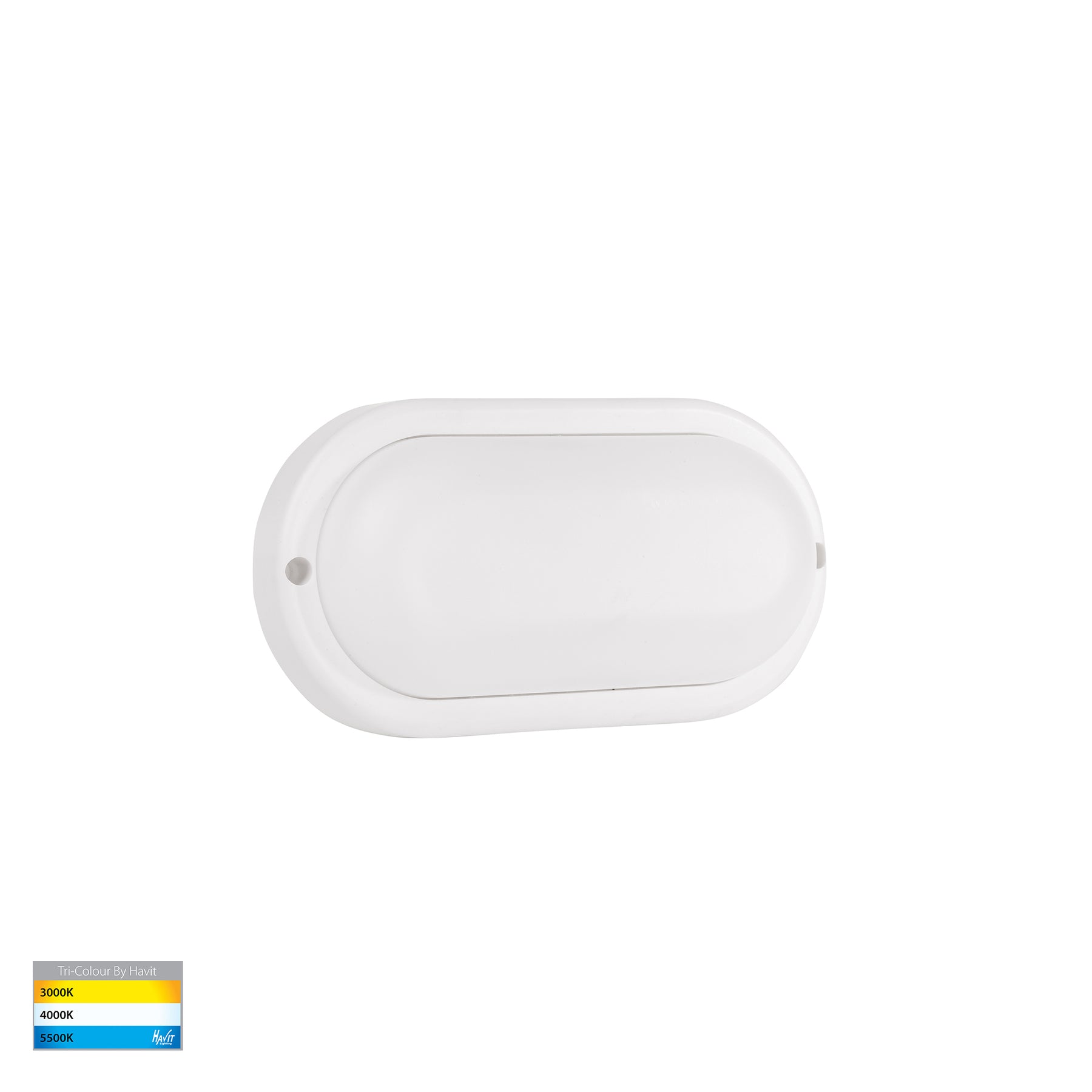 Muovi LED Wall Light 5W Tri Colour White - HV3526T-WHT