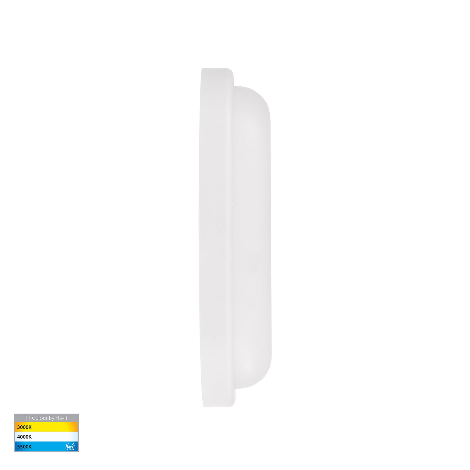 Muovi LED Wall Light 7W Tri Colour White - HV3527T-WHT
