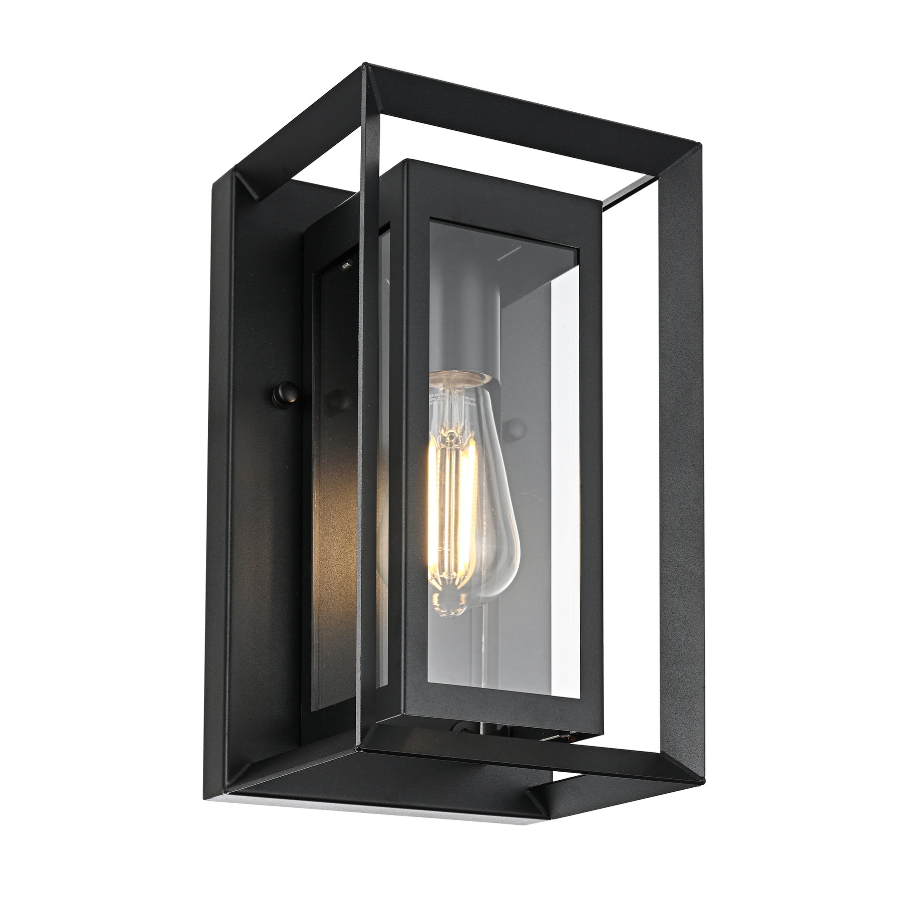 Felix Small LED Wall Light 8W 2700K Black - HV3531W-S-BLK