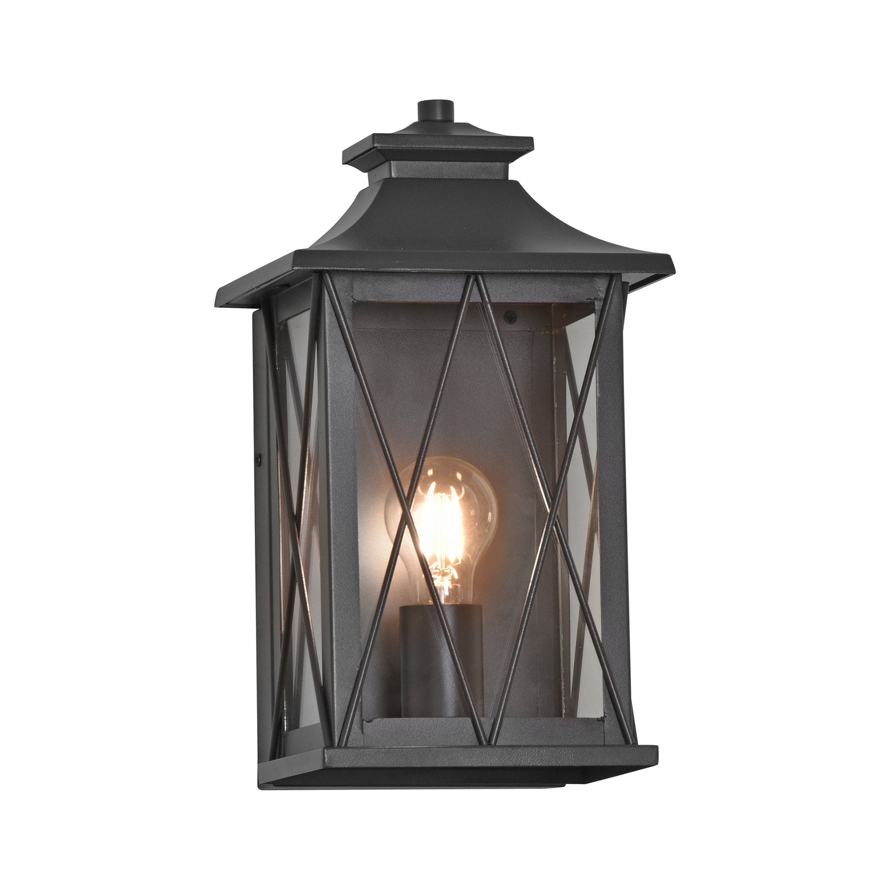 Odin Small LED Wall Light 8W 2700K Black - HV3532W-S-BLK