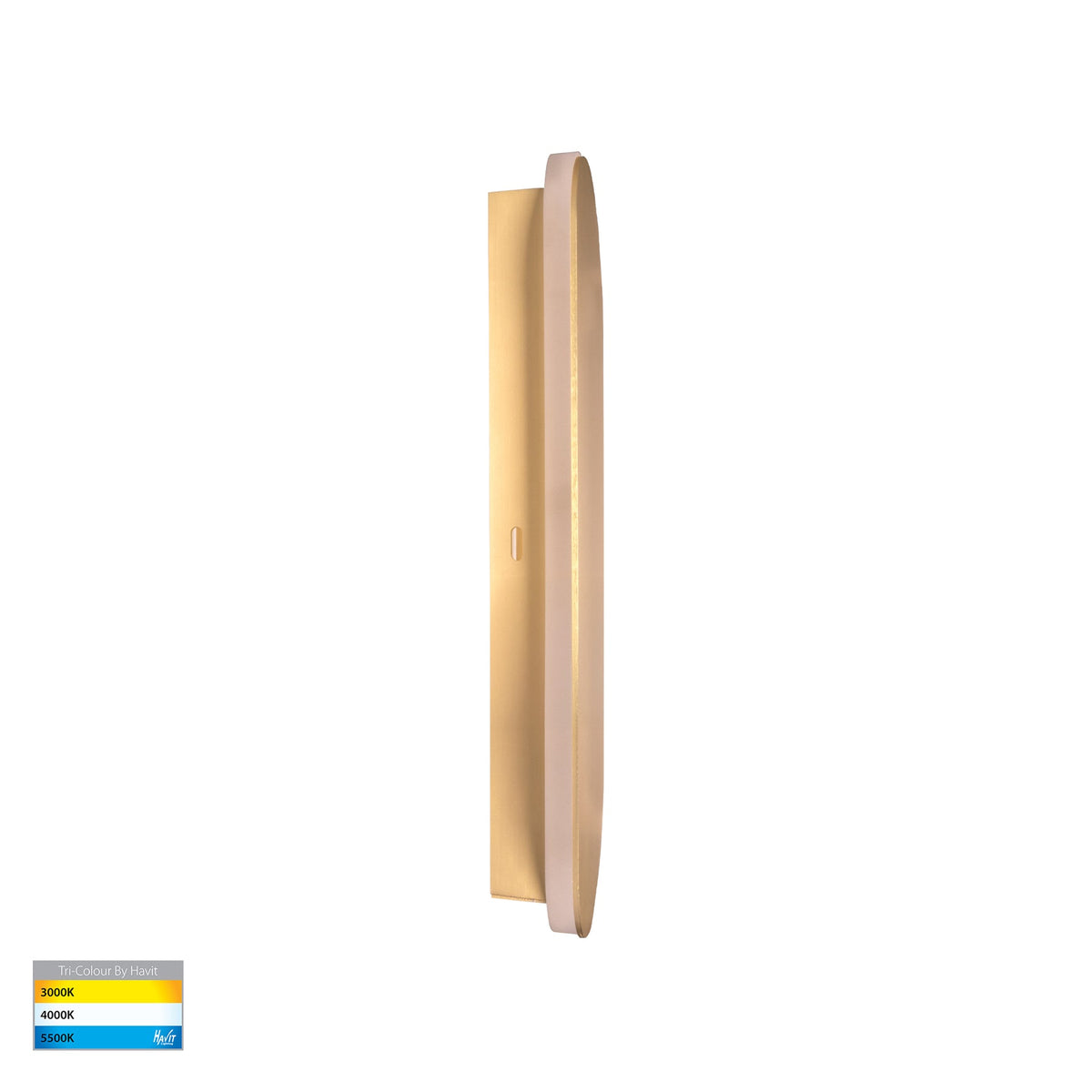 Barline Shadow 300mm LED Wall Light 6W Tri Colour Brass - HV3561T-BR
