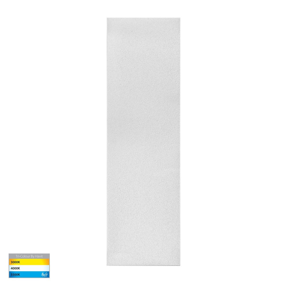 Buy Exterior Wall Lights Australia Barline Shadow Exterior Wall Light L300mm White 3CCT - HV3571T-WHT