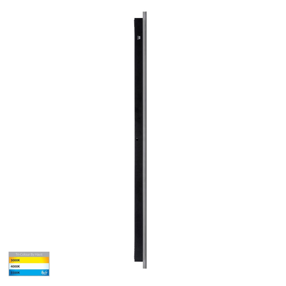 Buy Exterior Wall Lights Australia Barline Shadow Exterior Wall Light L1000mm Black 3CCT - HV3574T-BLK