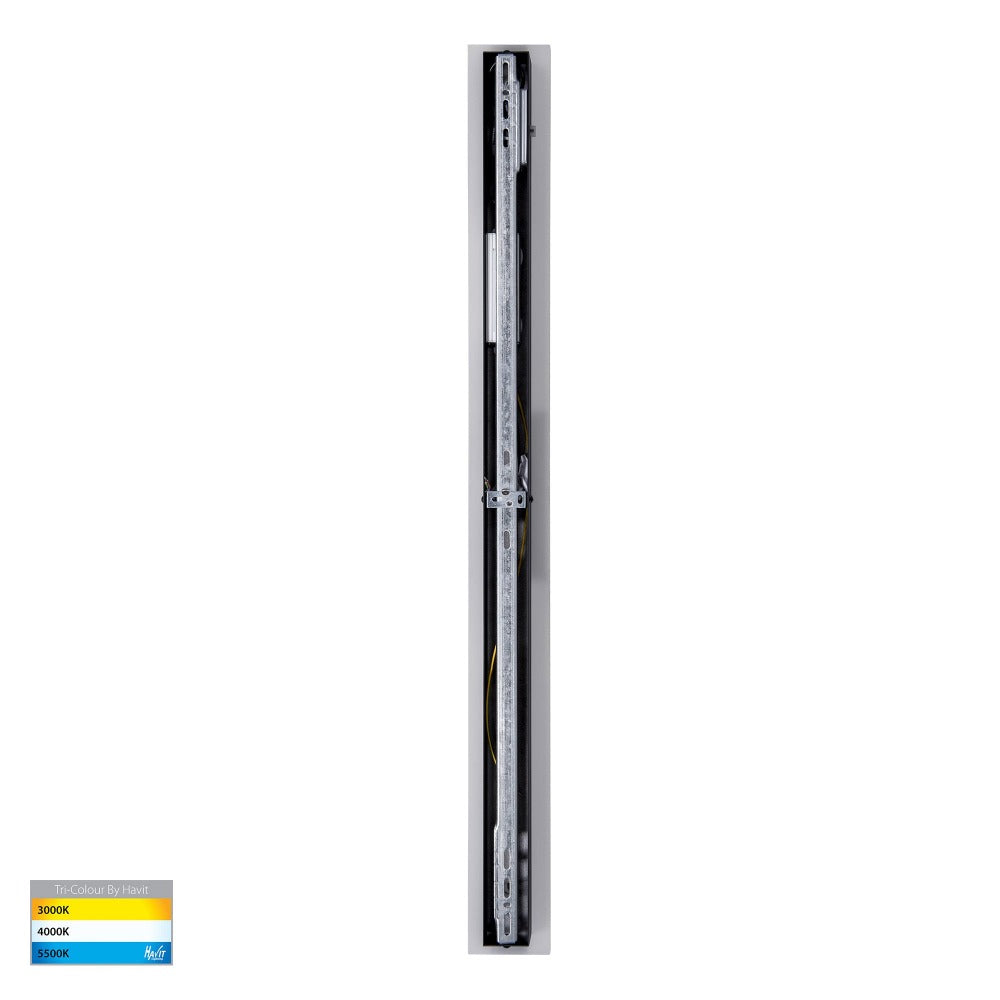 Buy Exterior Wall Lights Australia Barline Shadow Exterior Wall Light L1000mm Black 3CCT - HV3574T-BLK