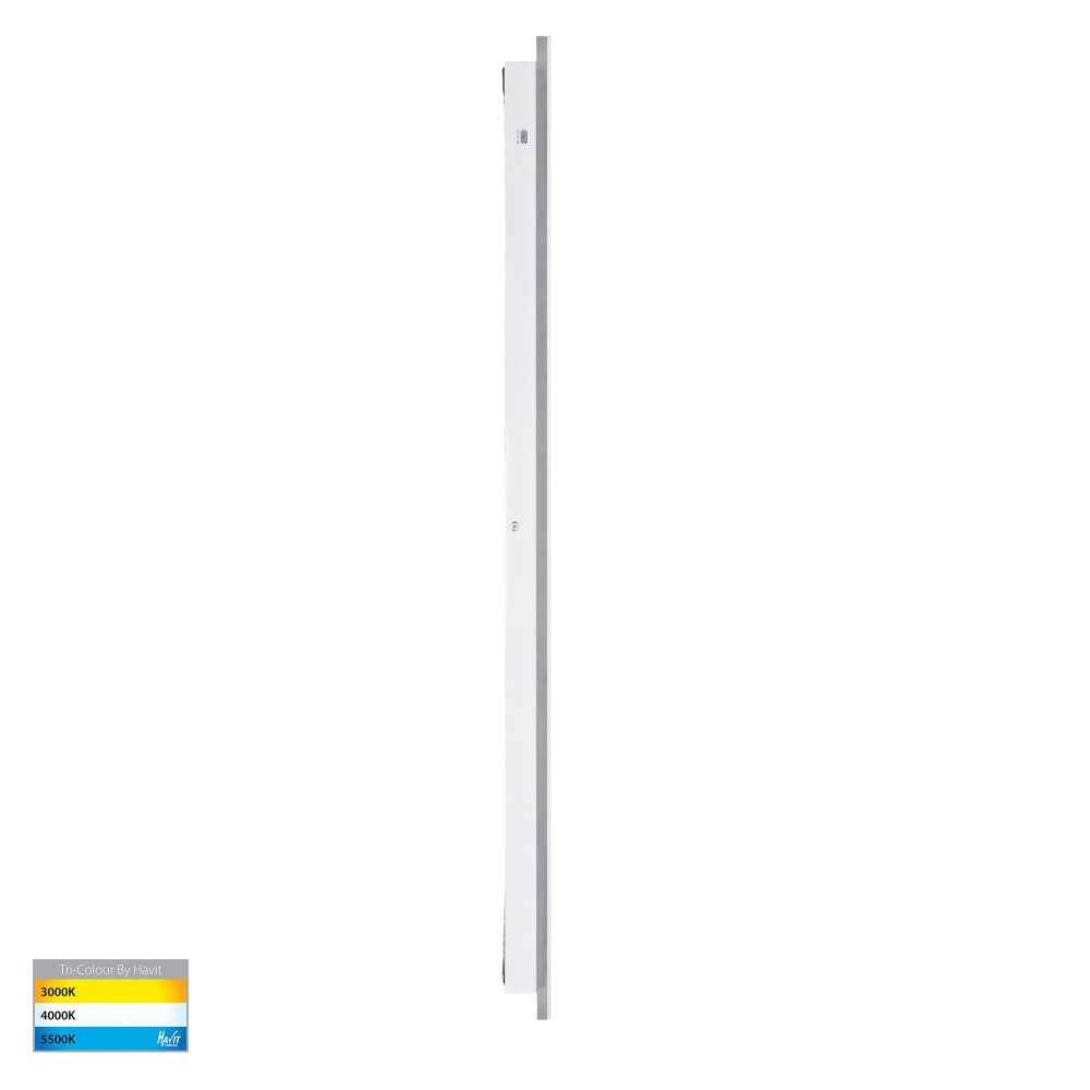Buy Exterior Wall Lights Australia Barline Shadow Exterior Wall Light L1000mm White 3CCT - HV3574T-WHT