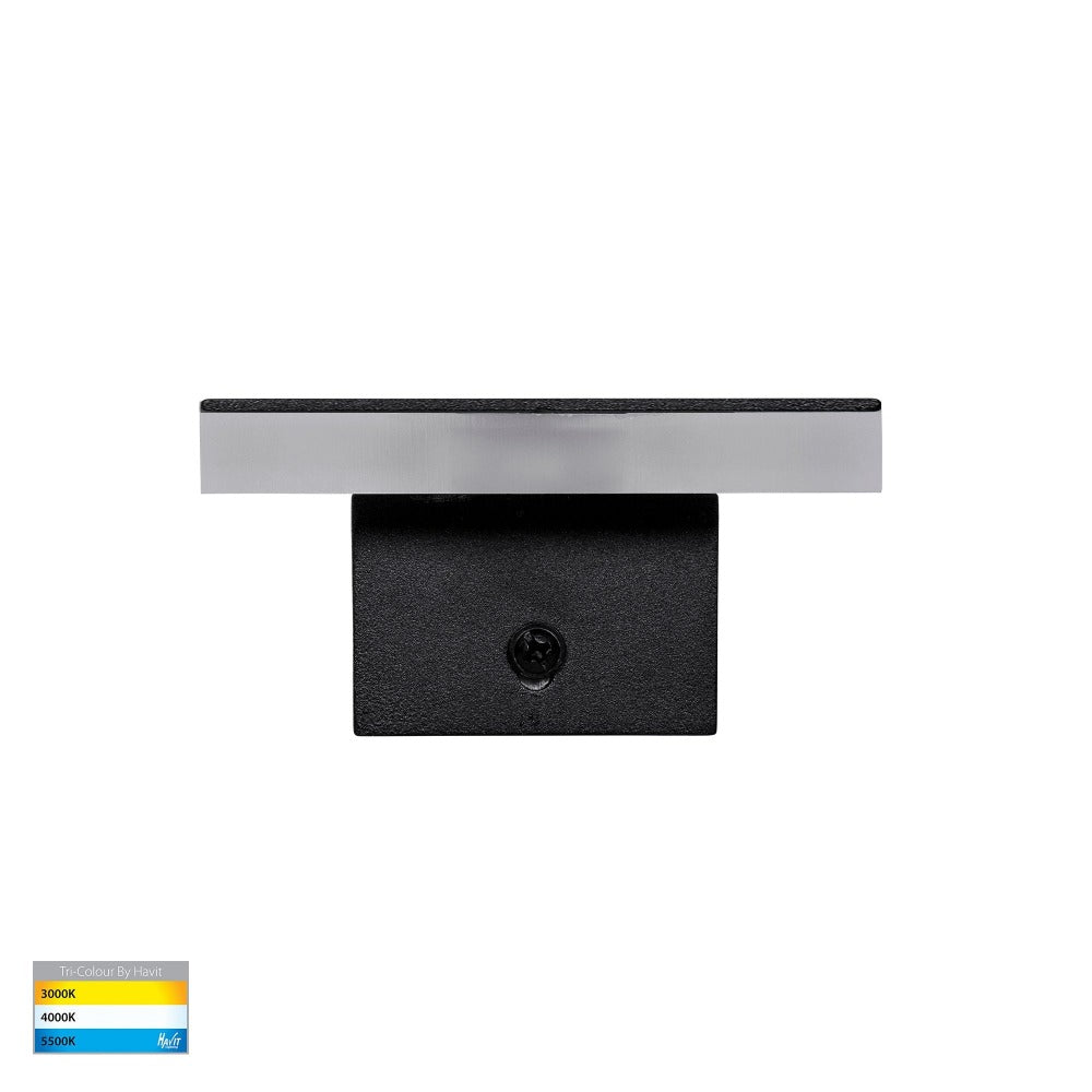 Buy Exterior Wall Lights Australia Barline Shadow Exterior Wall Light L1500mm Black 3CCT - HV3576T-BLK