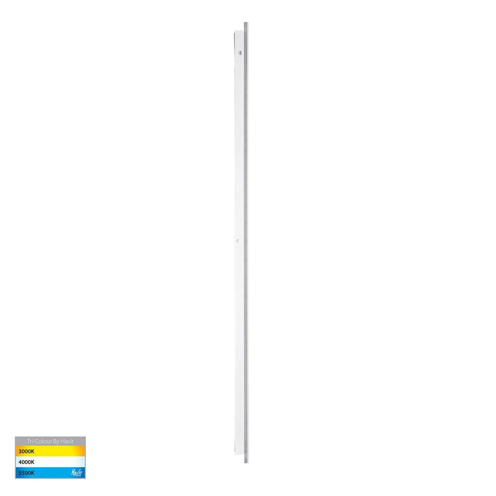 Buy Exterior Wall Lights Australia Barline Shadow Exterior Wall Light L1500mm White 3CCT - HV3576T-WHT
