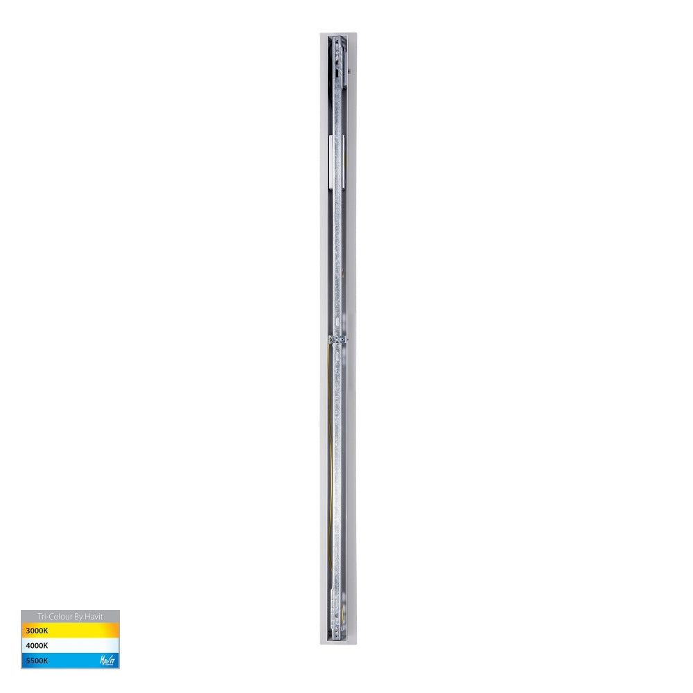 Buy Exterior Wall Lights Australia Barline Shadow Exterior Wall Light L1500mm White 3CCT - HV3576T-WHT