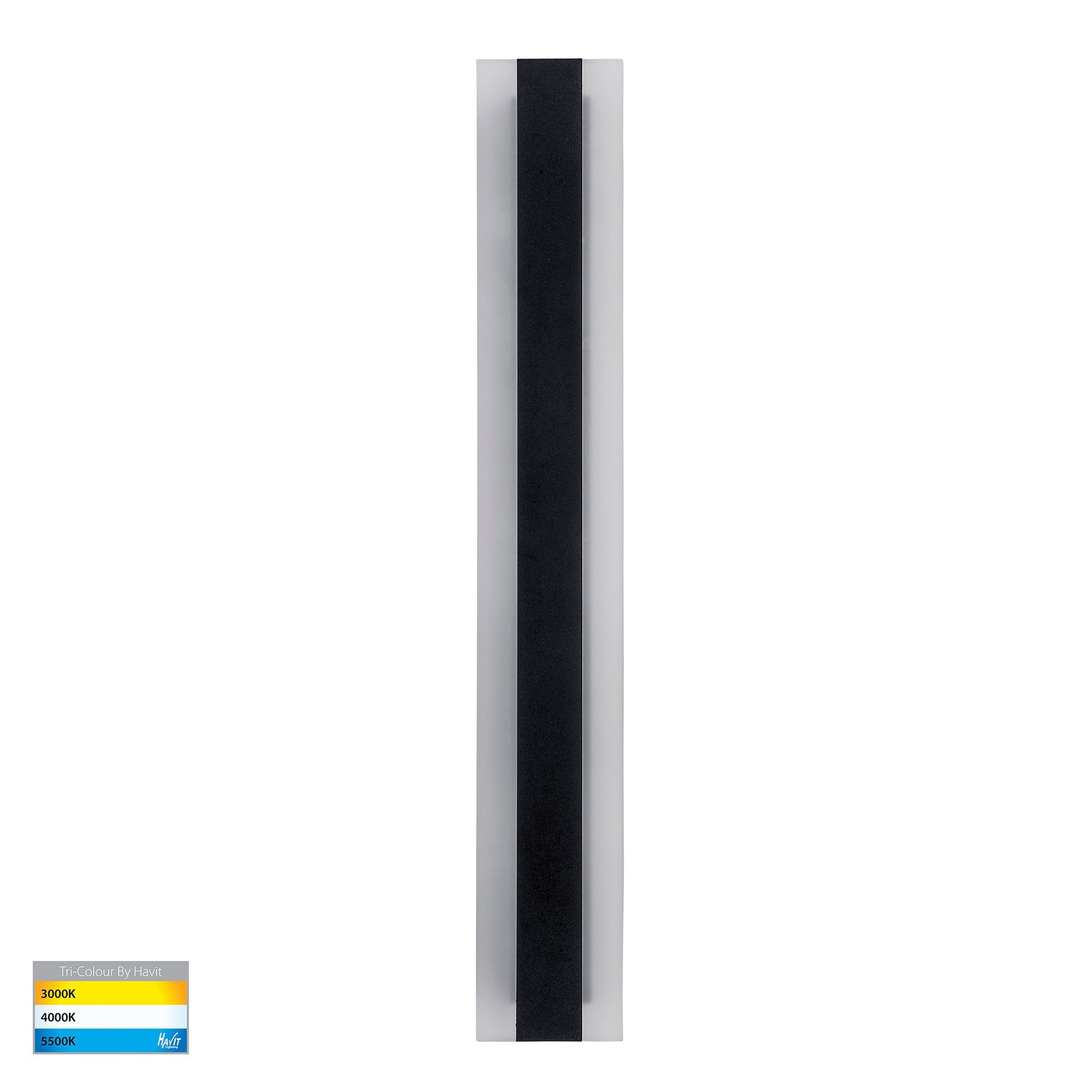 Barline LED 600mm Wall Light 24V 9W-18W 3CCT Black - HV3582T-BLK-24V
