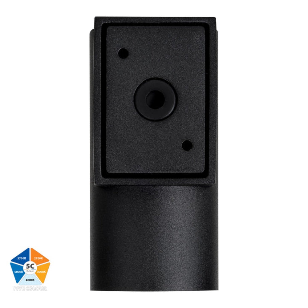Buy Exterior Wall Lights Australia Aries Exterior Wall Light Fixed Black Aluminium 5CCT - HV3625S-ALUBLK