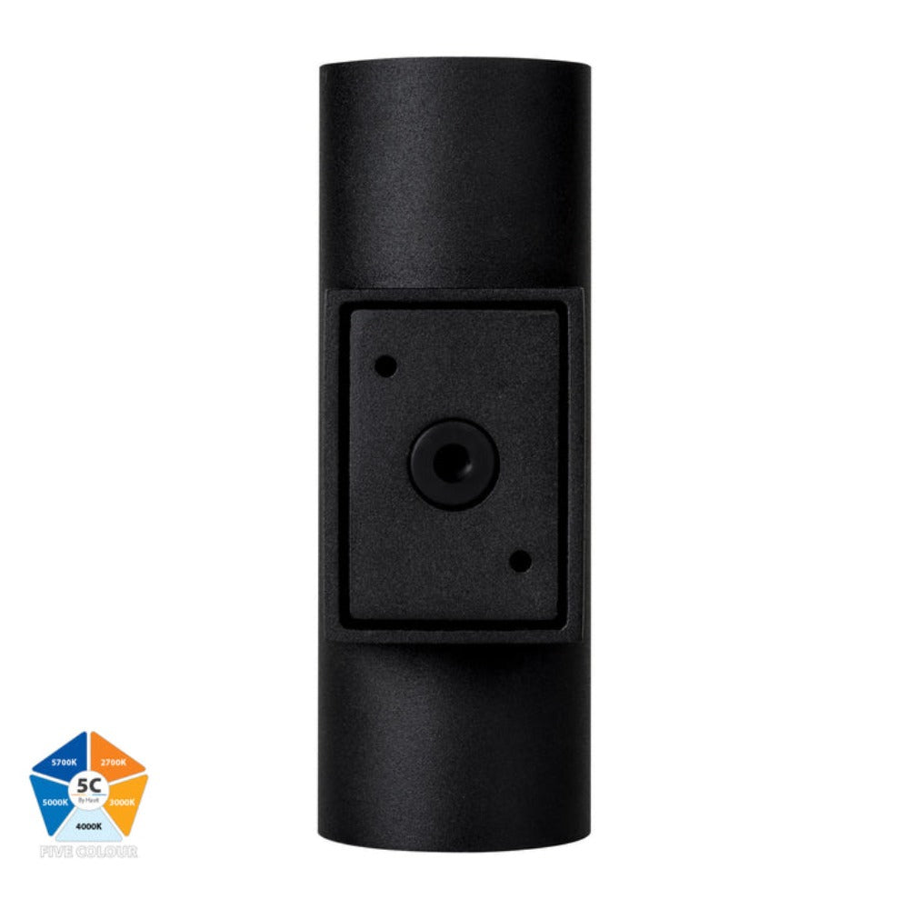 Buy Up / Down Wall Lights Australia Aries Up & Down Wall Lights Black Aluminium 5CCT - HV3626S-ALUBLK