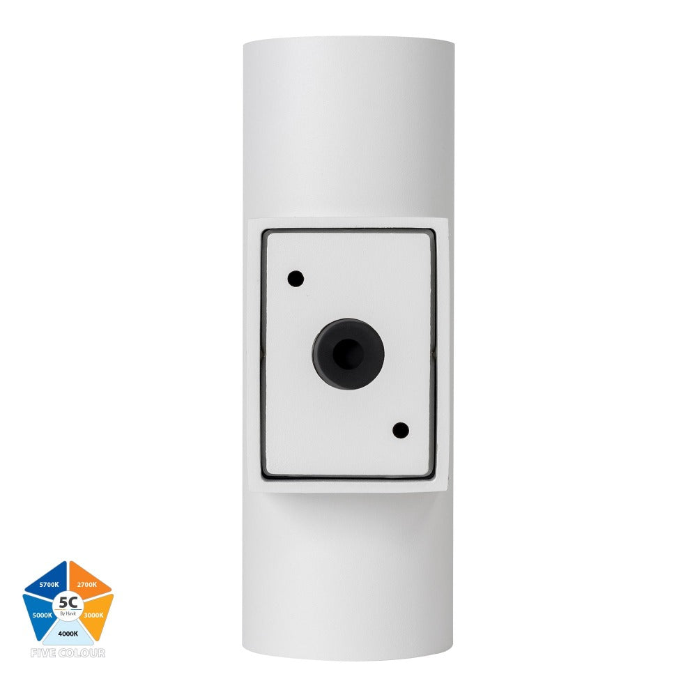 Buy Up / Down Wall Lights Australia Aries Up & Down Wall Lights White Aluminium 5CCT - HV3626S-ALUWHT