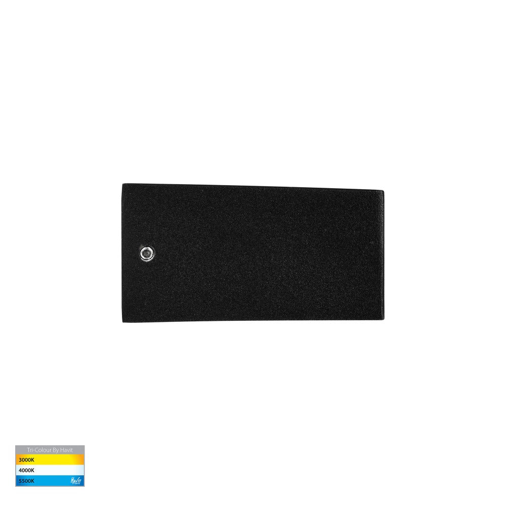 Buy Exterior Wall Lights Australia Siena Exterior Wall Light W162mm Black 3CCT - HV3654T-BLK