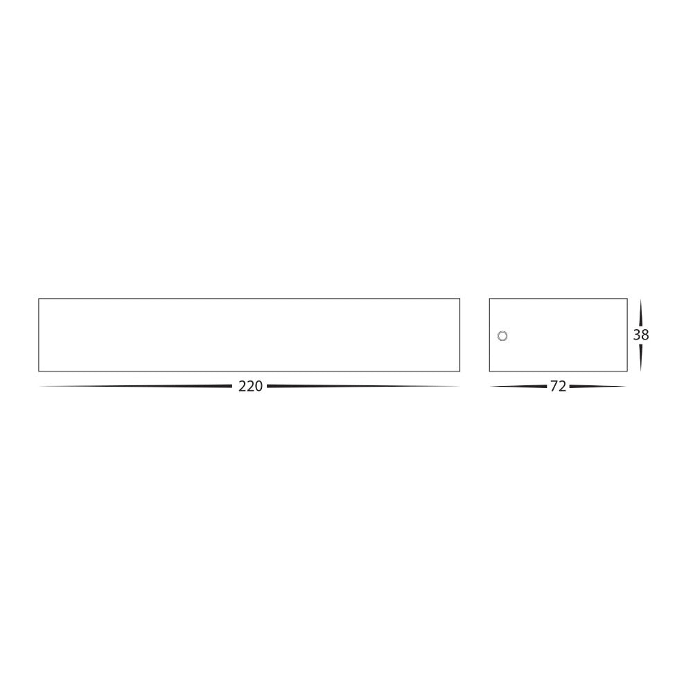 Buy Exterior Wall Lights Australia Siena Exterior Wall Light W220mm White 3CCT - HV3656T-WHT