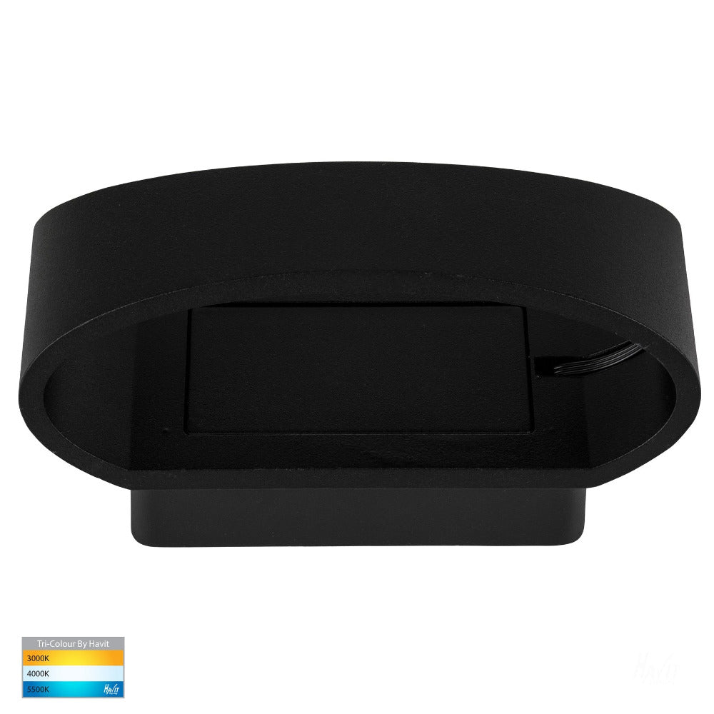 Buy Up / Down Wall Lights Australia Luxe Up / Down Wall Mounted Light Black 3CCT - HV3661T-BLK