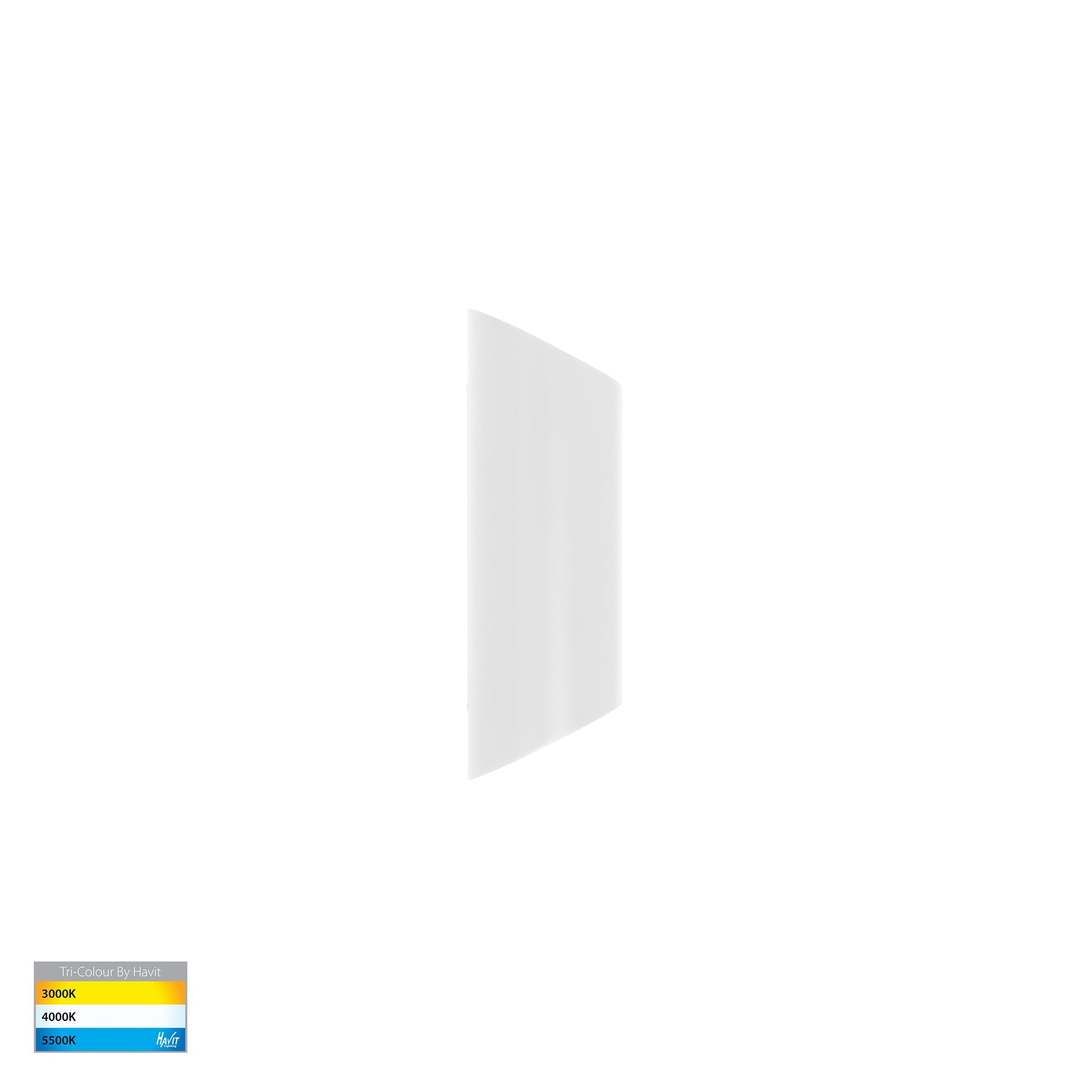 Contec LED Up & Down Wall Light 5W Tri Colour White - HV3662T-WHT-240V